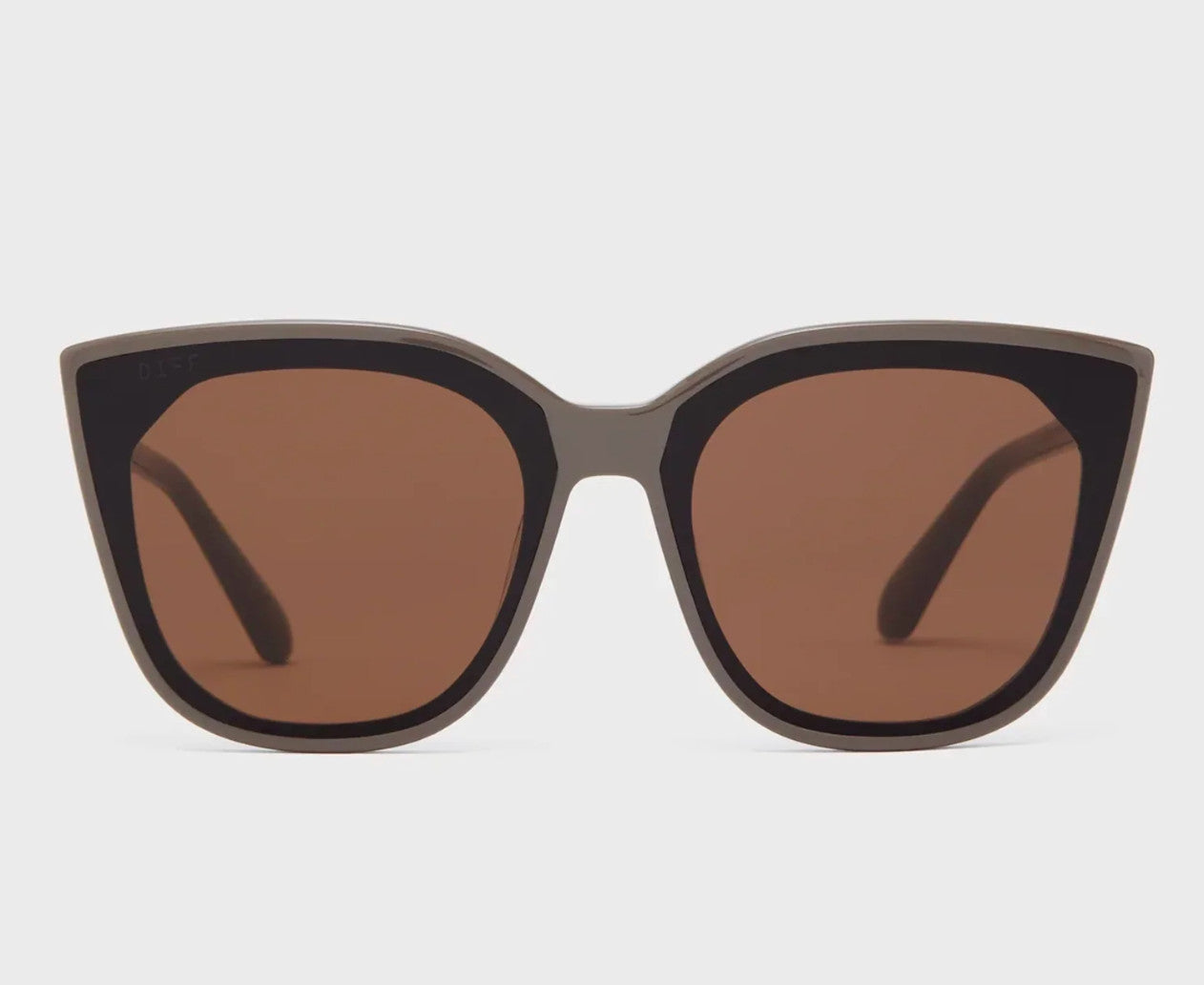 Diff Gjelina London Stone Frame w/ Truffle Lens Sunglasses