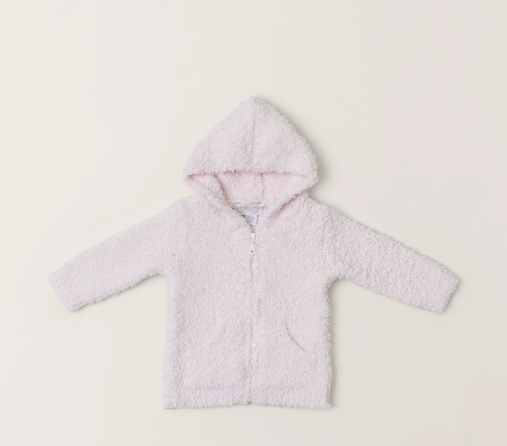 Barefoot Dreams CozyChic Infant Hoodie Pink
