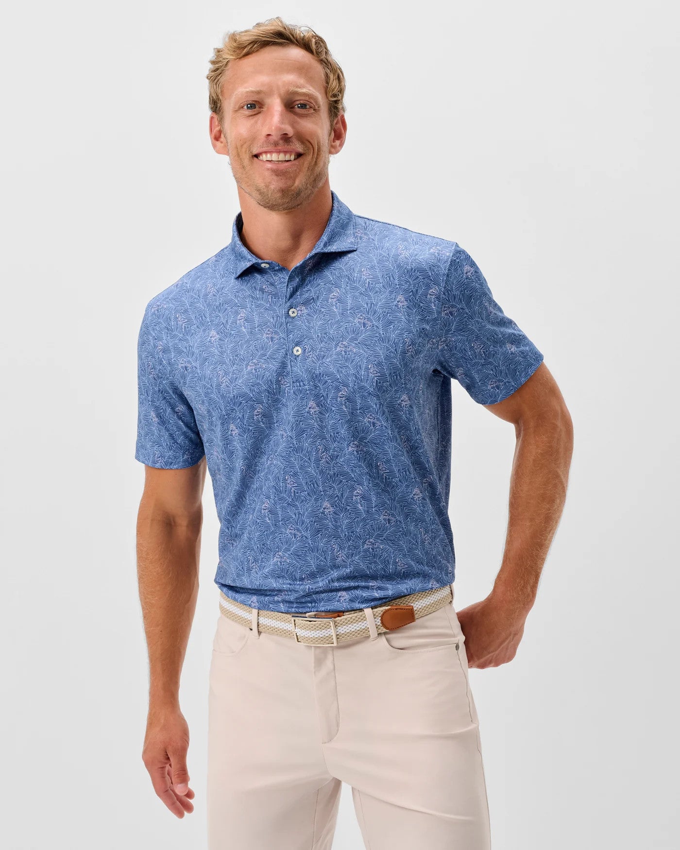 Johnnie-O Performance Jersey Osmond Polo Lake