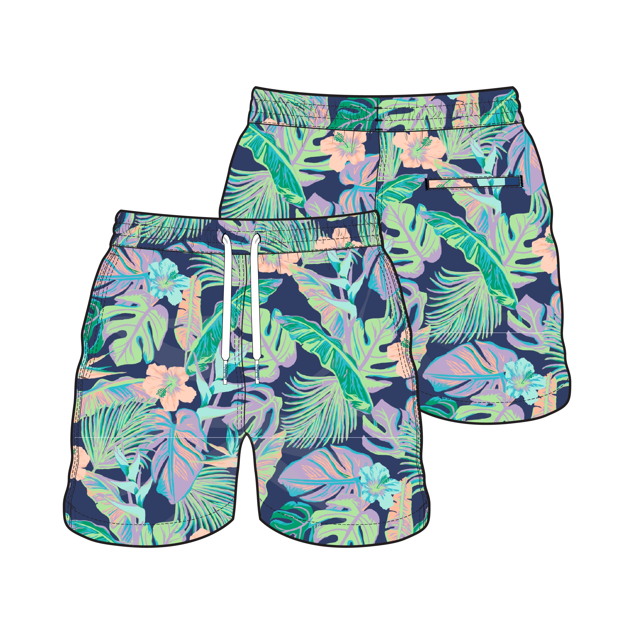 Chubbies Youth The Night Faunas Swim Trunks