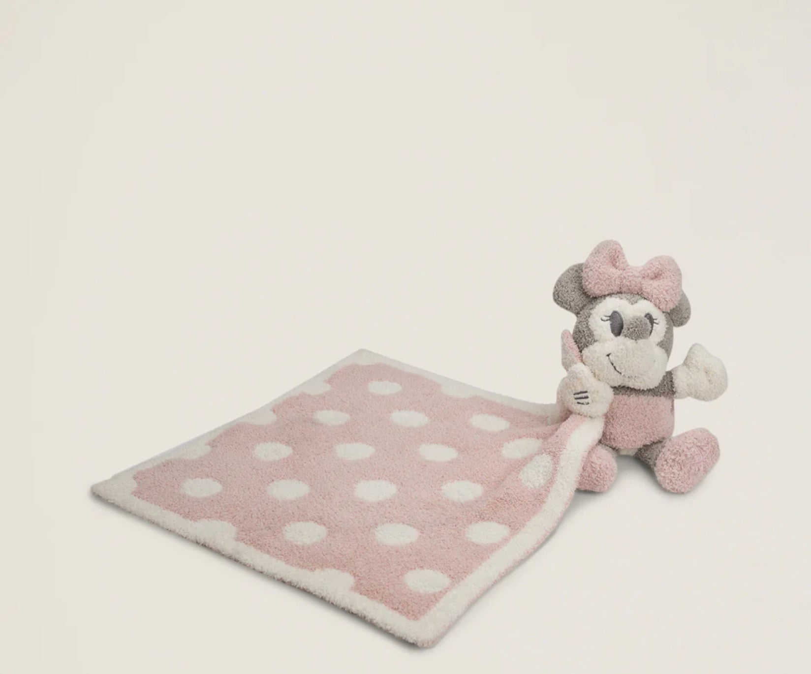 Barefoot Dreams CozyChic Vintage Disney Minnie Mouse Blanket Buddie Dusty Rose Multi