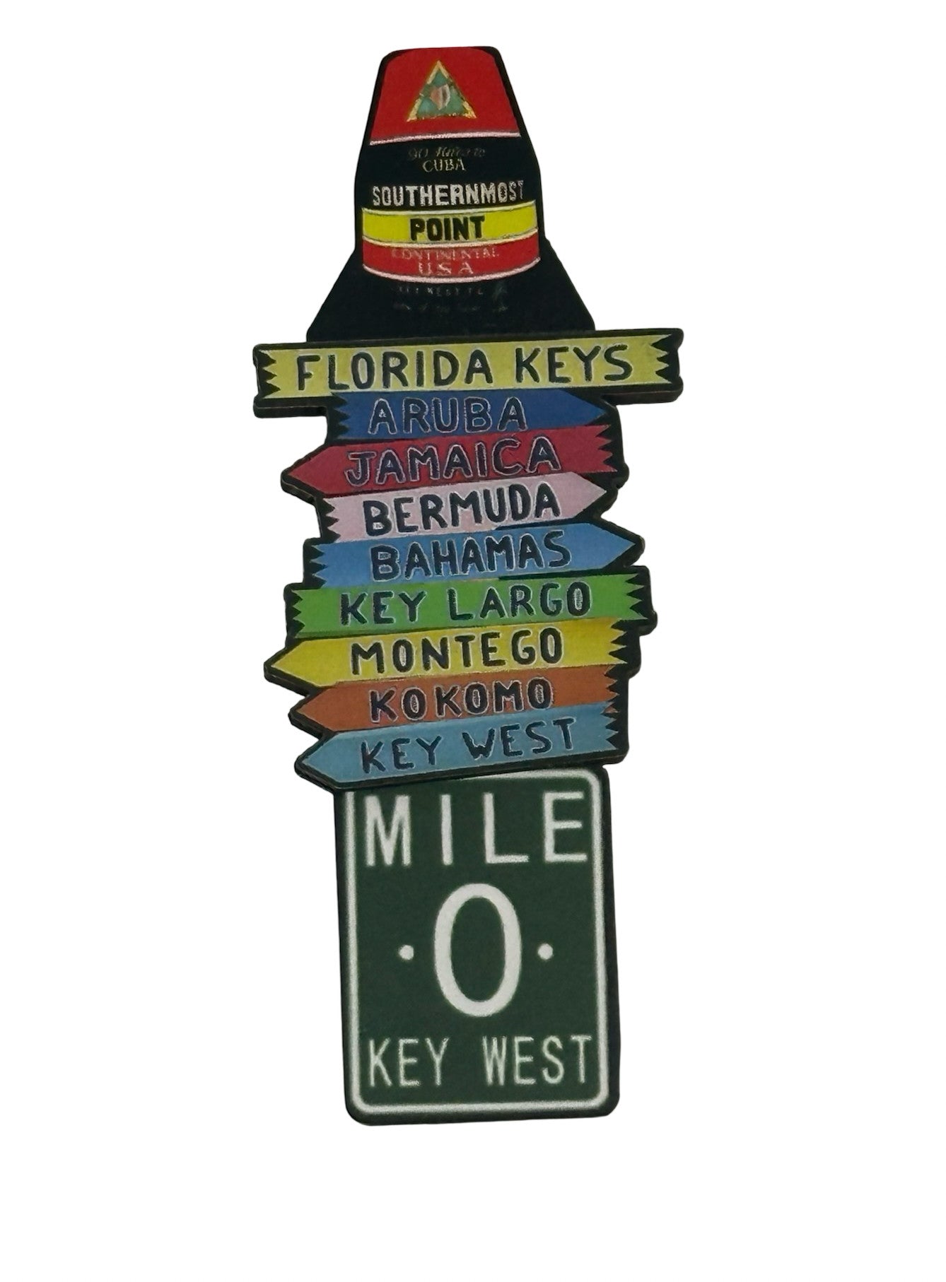 Southernmost Point & Destination Marker Key West Magnet