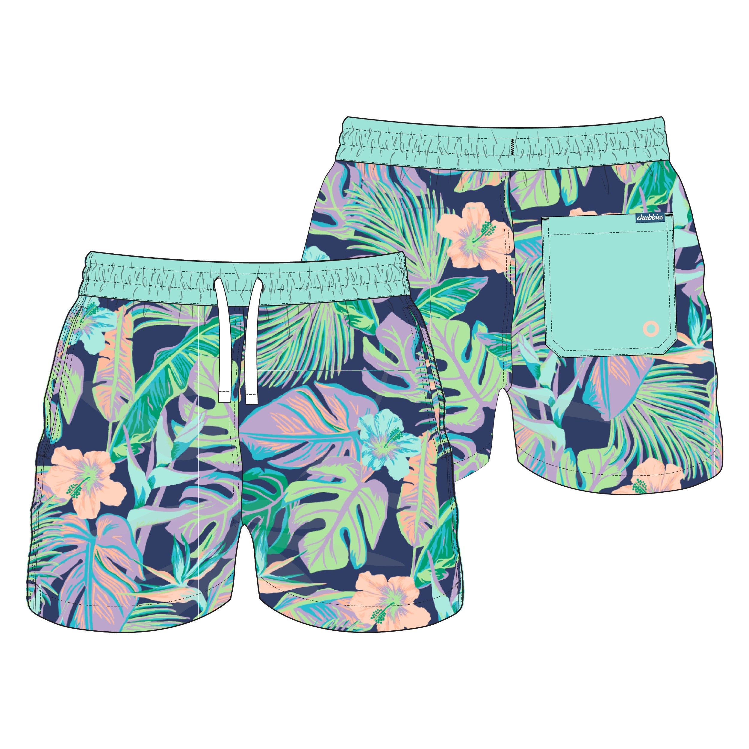 Chubbies Kids The Tiny Night Faunas Swim Trunks