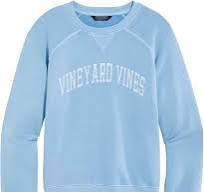 Vineyard Vines Graphic Terry Crewneck Jake Blue