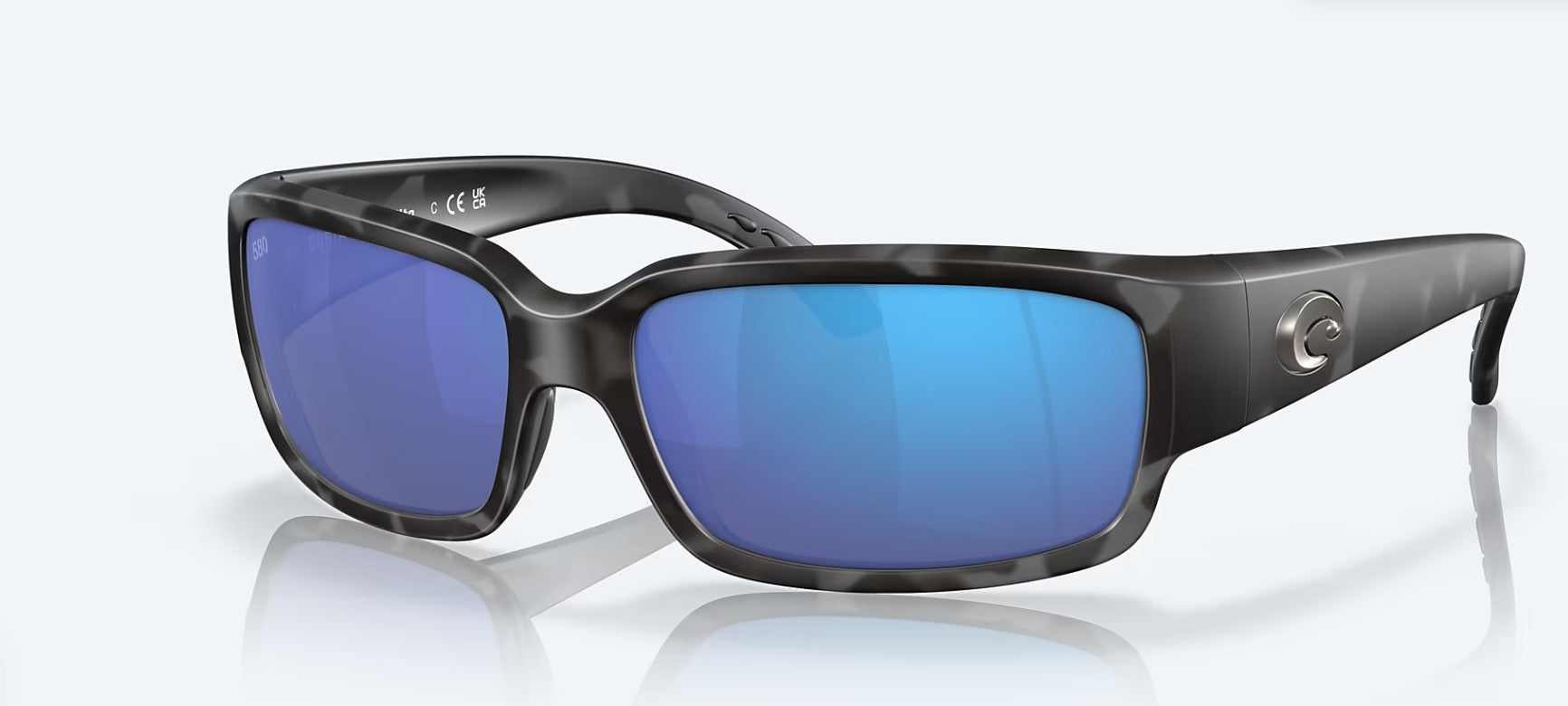 Costa Caballito Tiger Shark Frame w/Blue Mirror Sunglasses Polarized