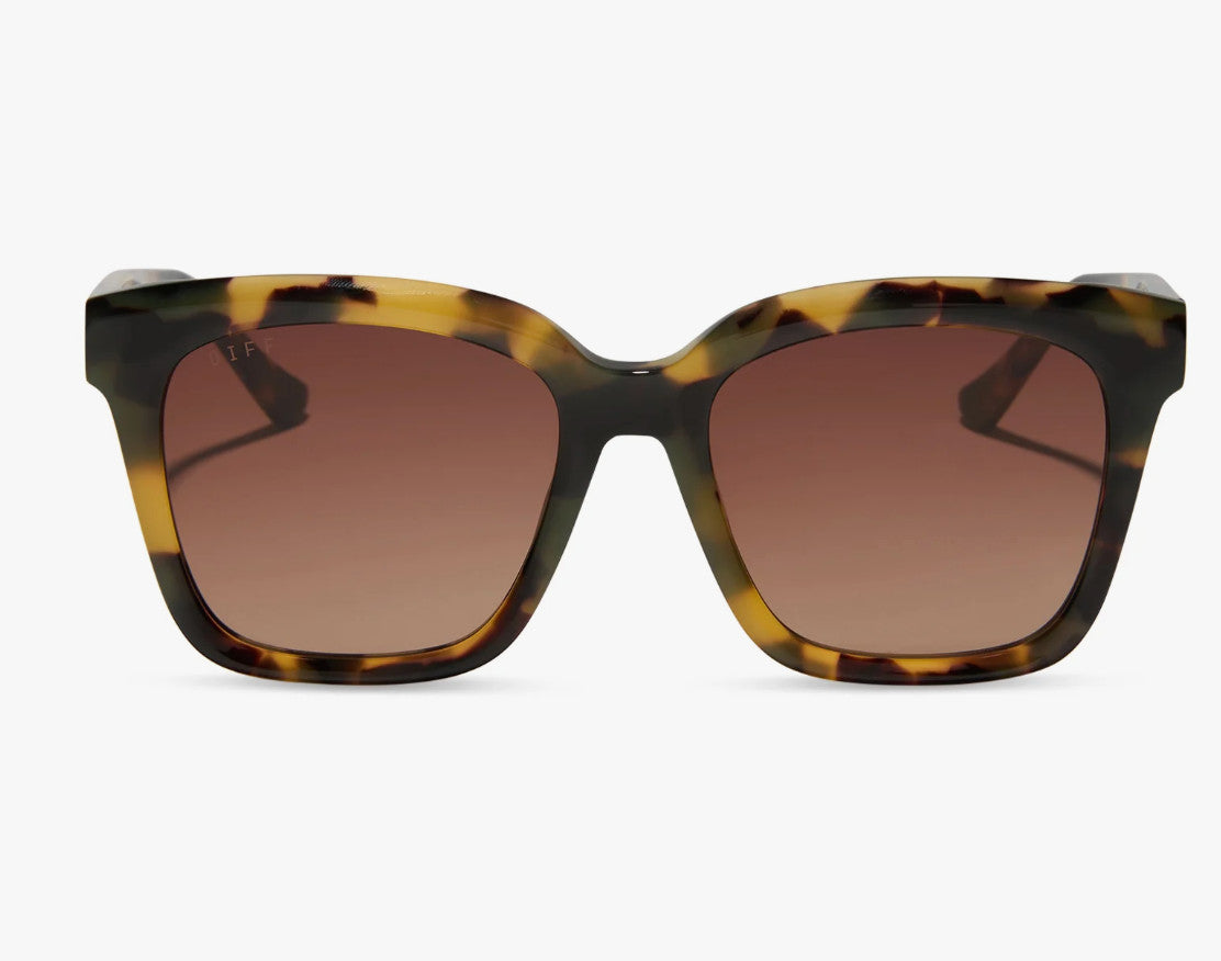 Diff Meredith Brown Kombu Frame w/ Brown Gradient Sunglasses