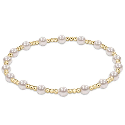 Enewton Classic Sincerity Pattern 4mm Bead Bracelet  WF'24 Pearl