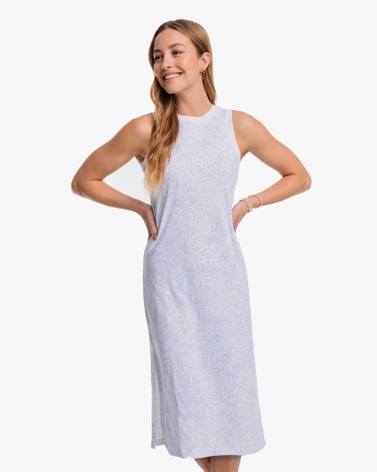 Southern Tide Delaney Forever Floral Sun Farer Floral Tank Dress