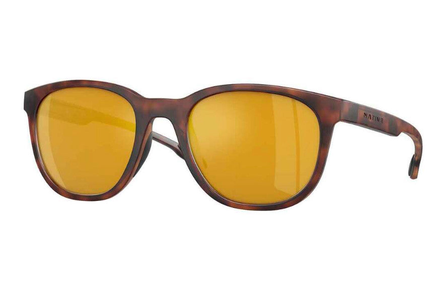 Native Eyewear Targhee Square Matte Tortoise Frame w/ Bronze Reflex Lens Sunglasses Polarized