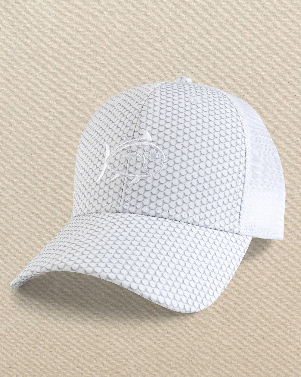 Southern Tide On The Ball Trucker Hat Platinum Grey
