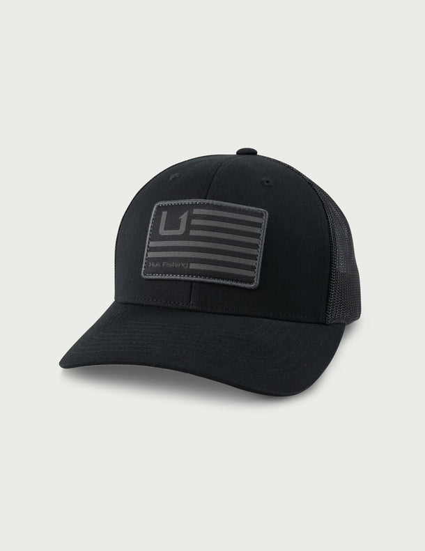 HUK and Bars Trucker Hat Black