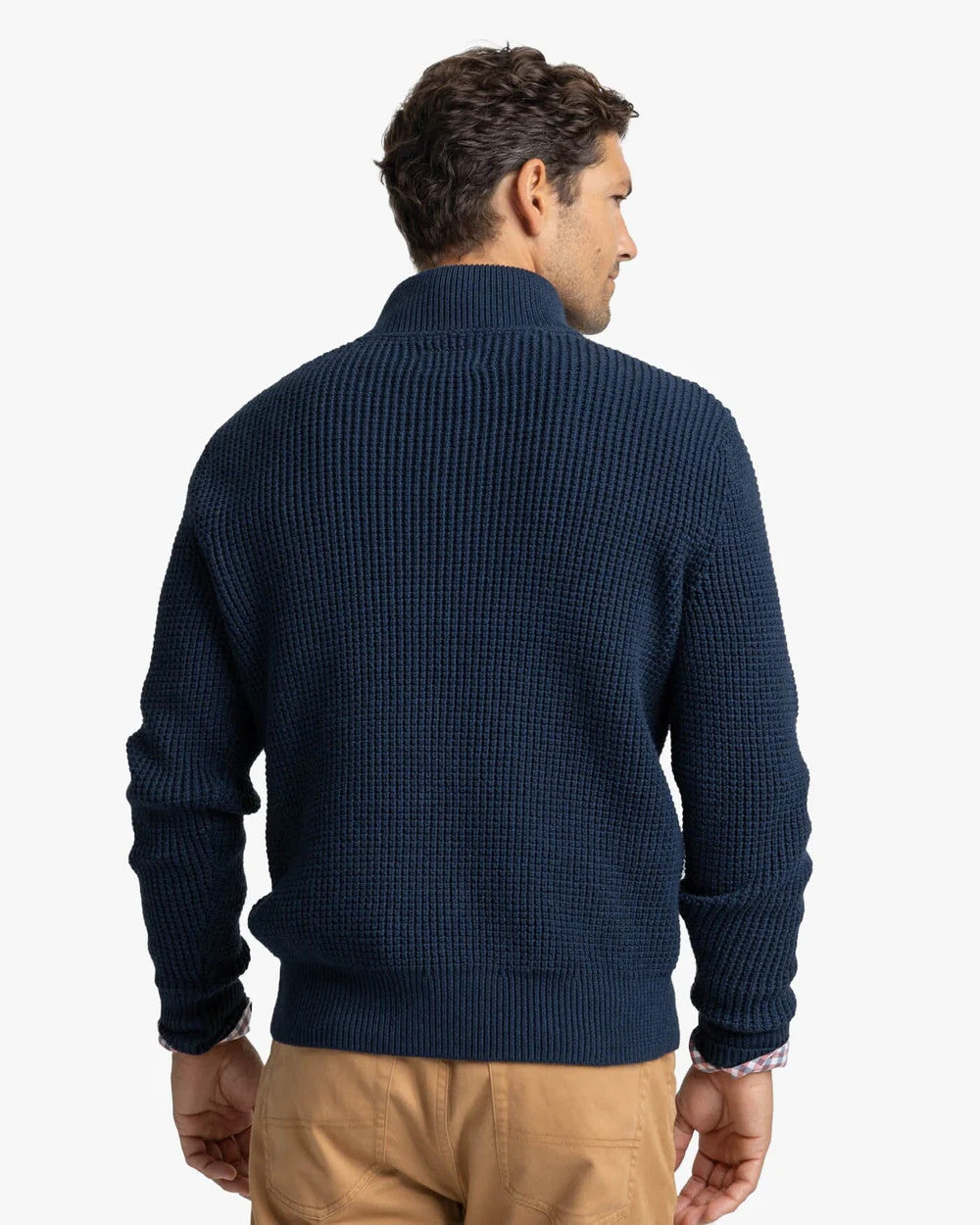 Southern Tide Westmont Heather Jade Quarter Zip Button