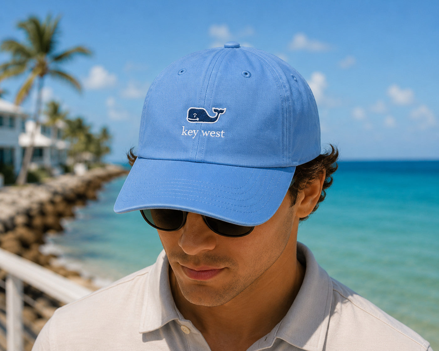 Vineyard Vines Key West Classic Baseball Hat Serenity Blue