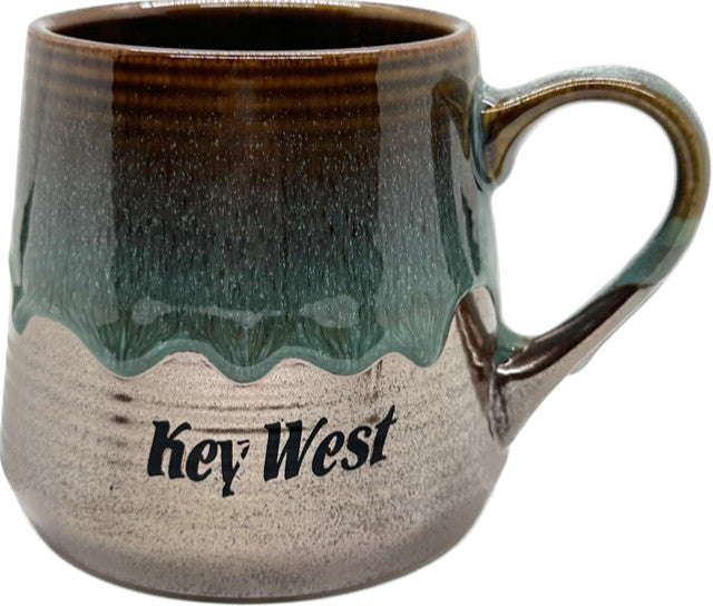 Wide Metallic Glazed Key West 18oz  Drip Mug