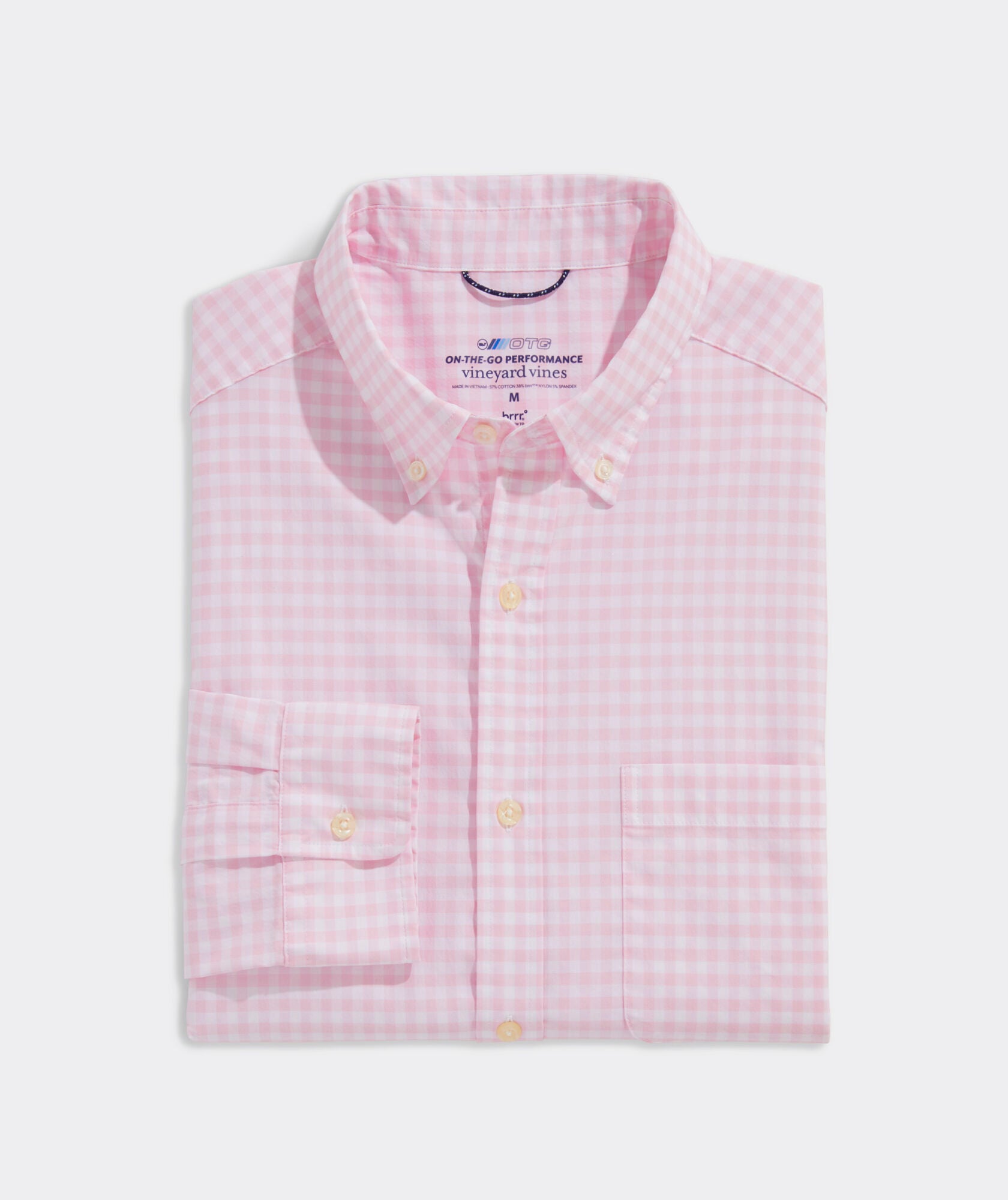 Vineyard Vines Classic Fit Gingham OTG brrr Button Down Shirt