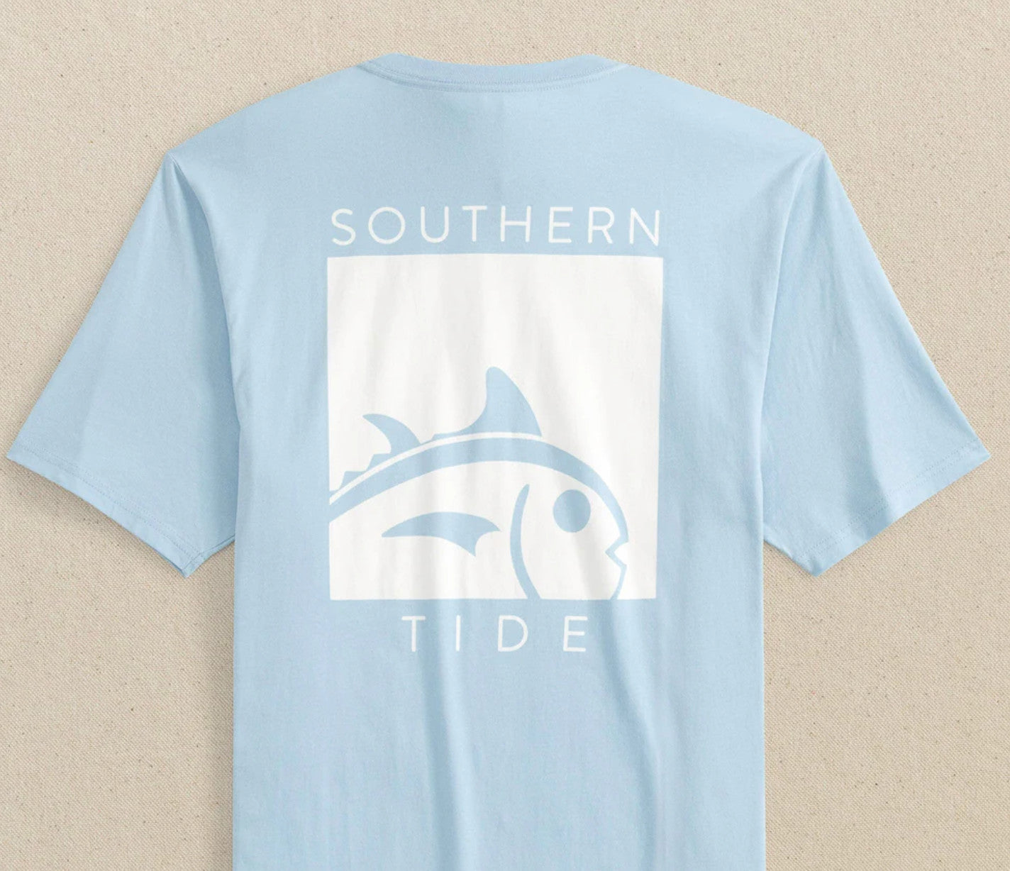 Southern Tide Cropped Skipjack Tee Cerulean