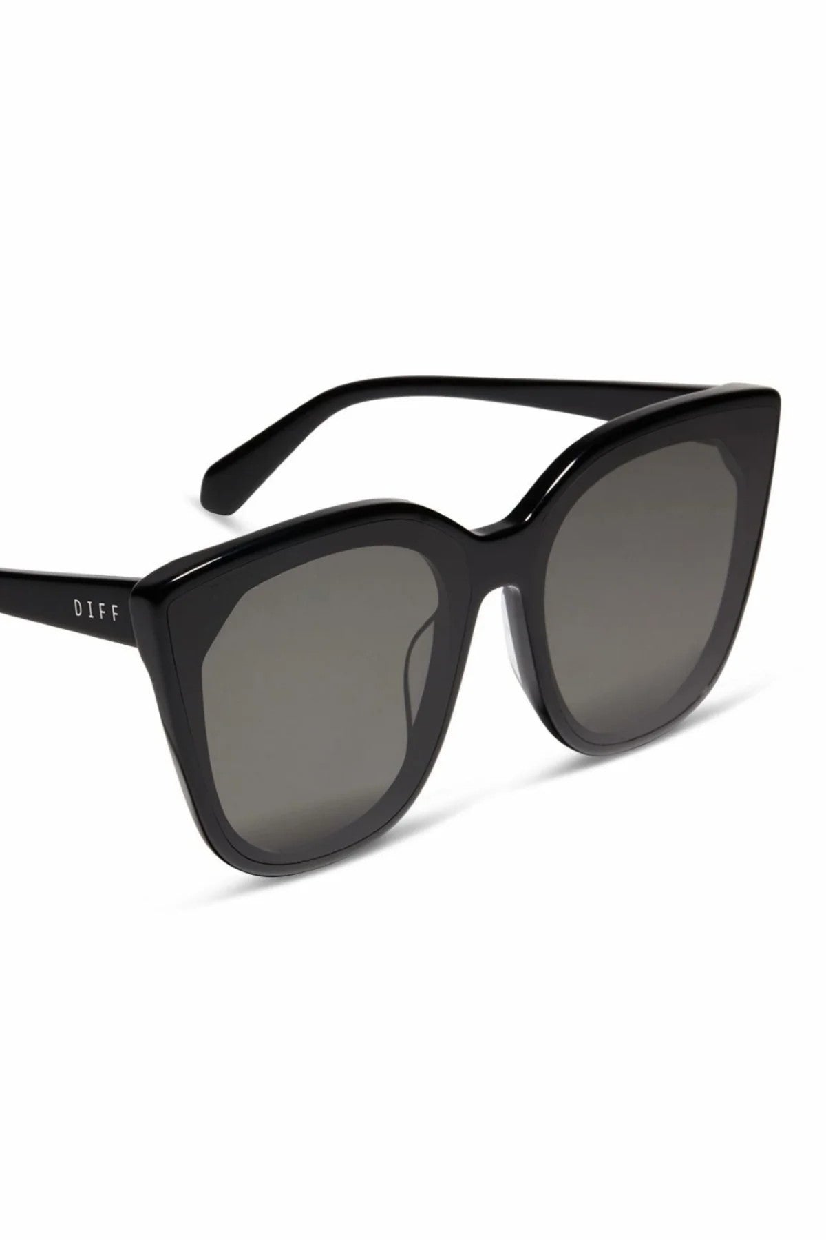 Diff Gjelina Black Frame w/ Grey Lens Sunglasses