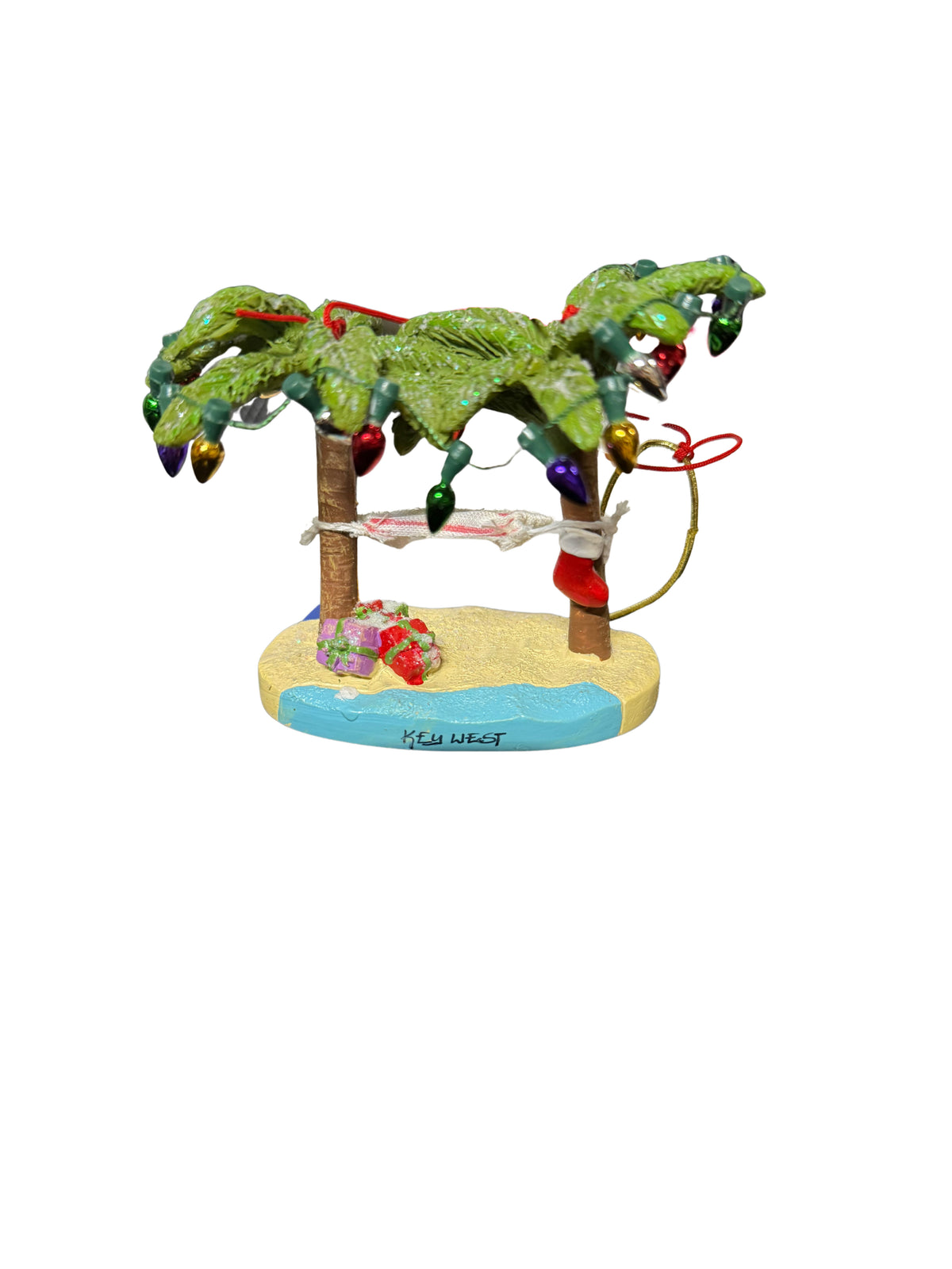 Cape Shore Palm Tress & Hammock with Lights Ft Lauderdale Ornament