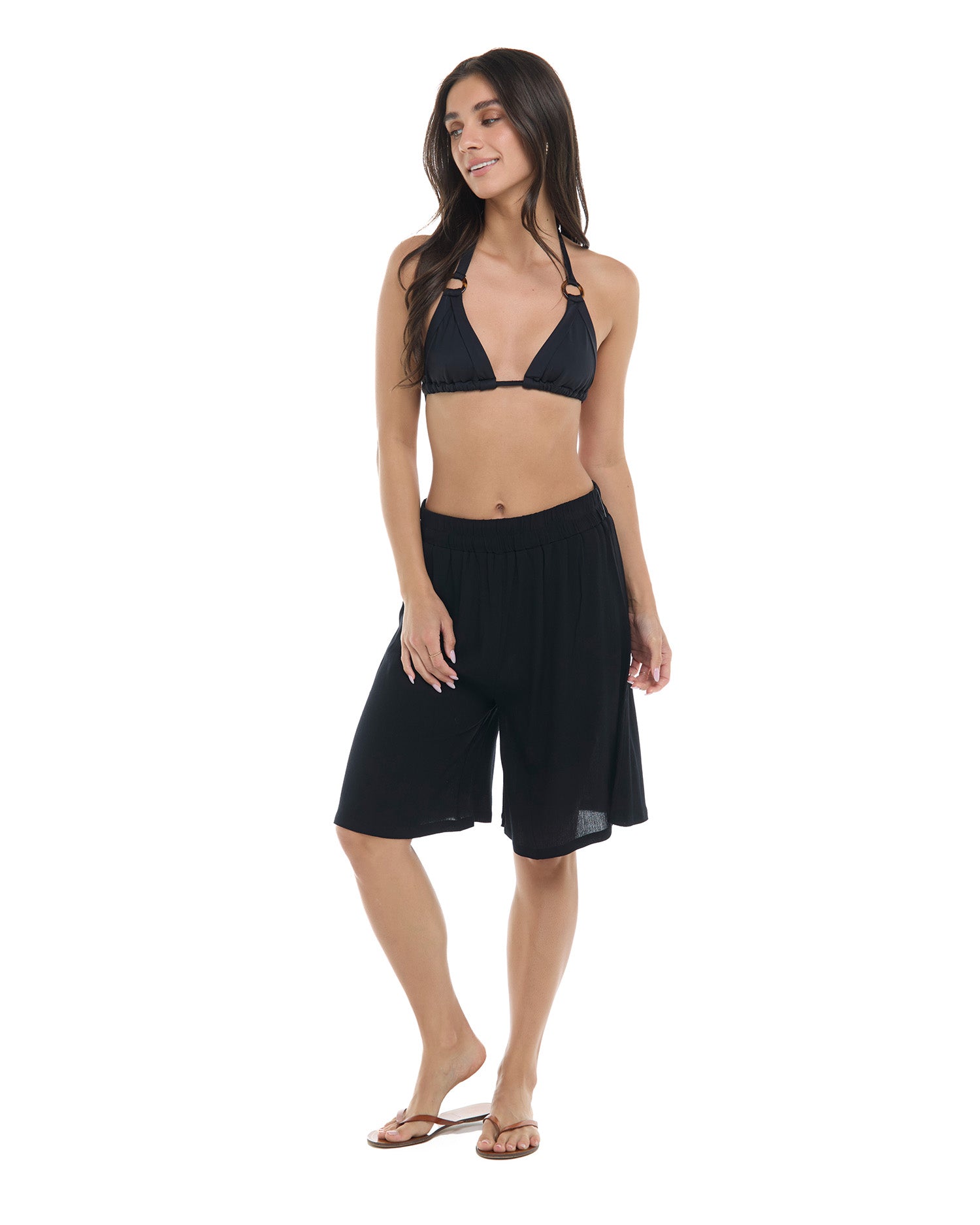 Skye Patty Long Short Black**