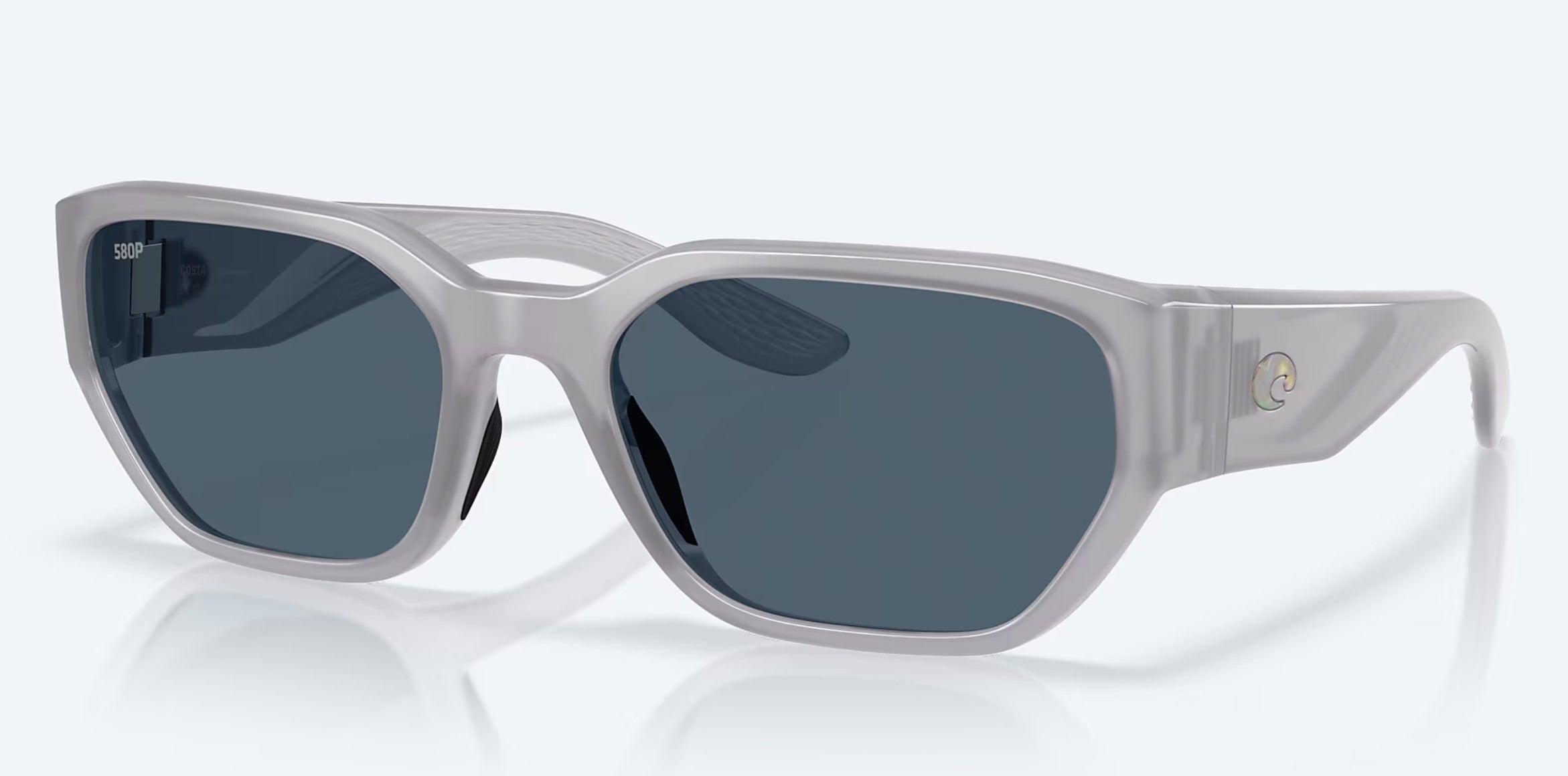 Costa Clemente Milky Violet Frame w/ Gray Lens 580p Sunglasses Polarized
