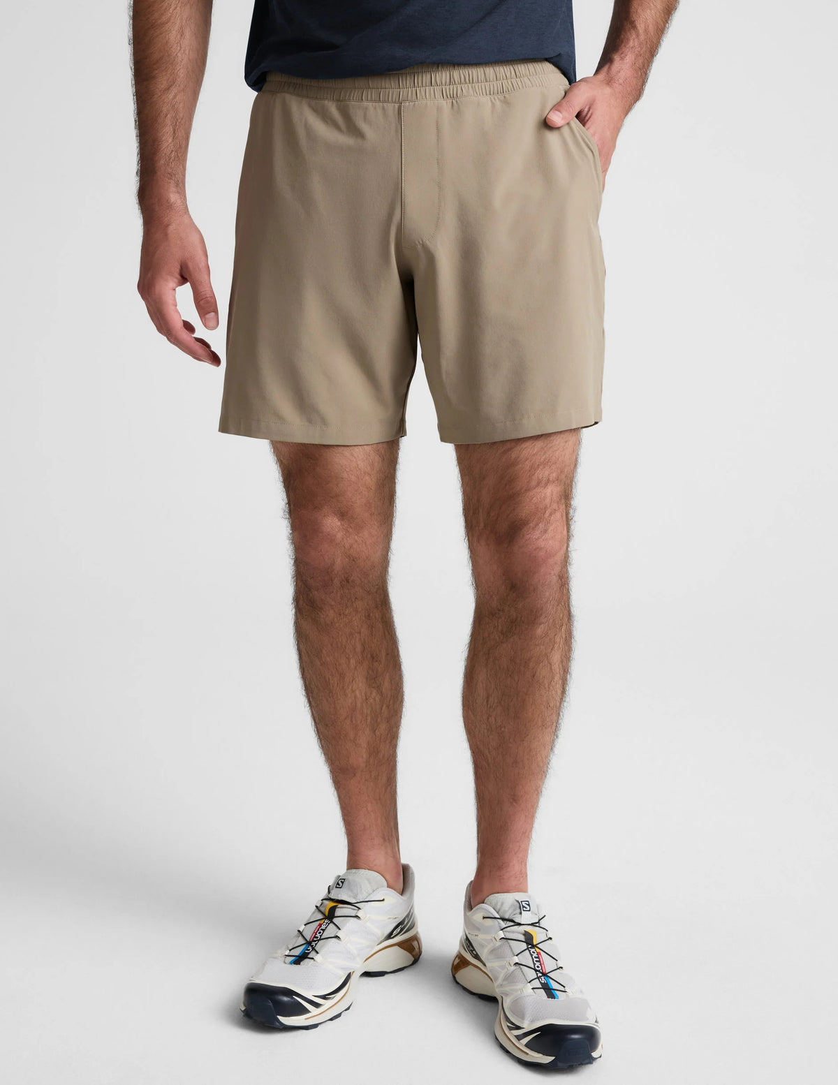 Beyond Yoga Pivotal 2 0 Lined Short 7" Mushroom