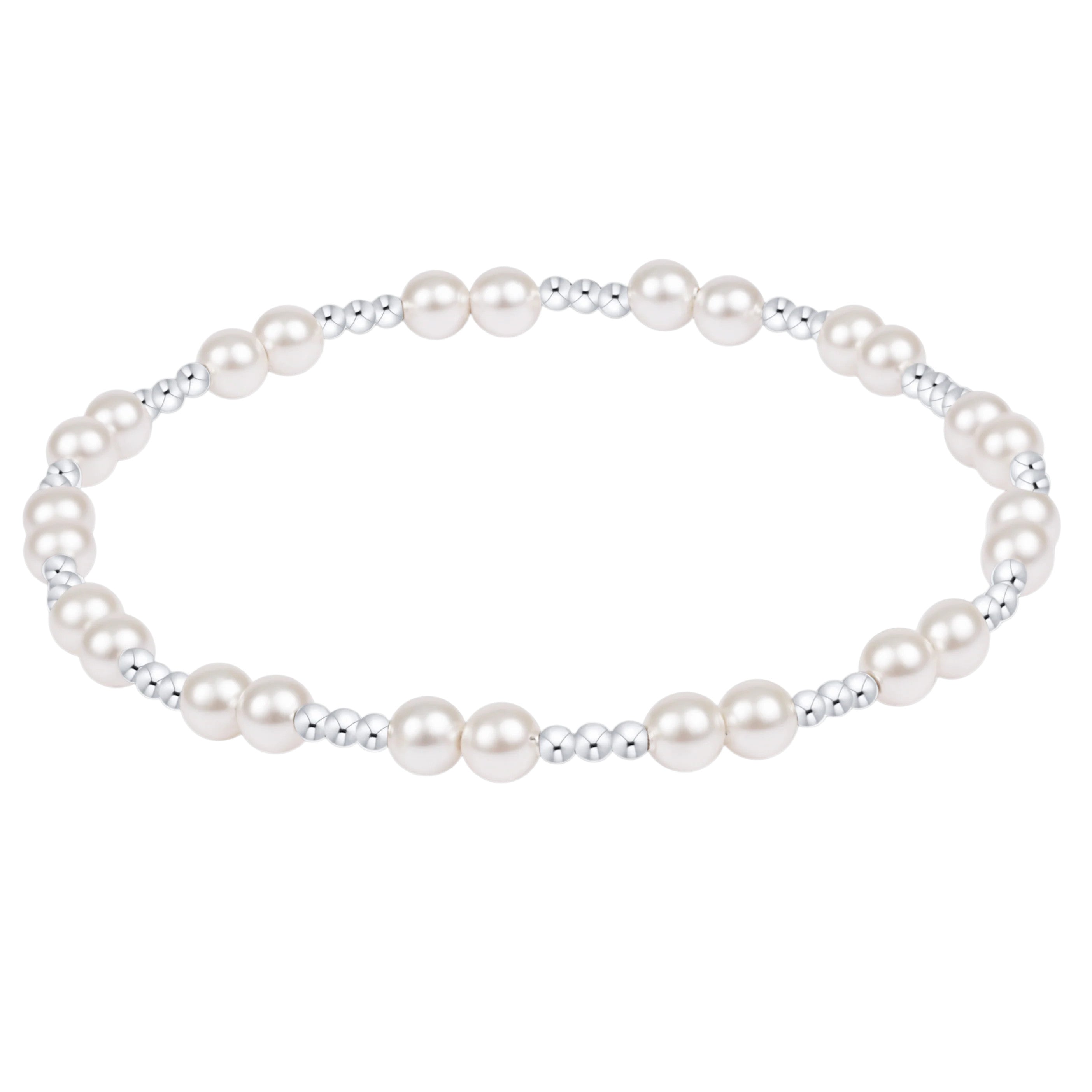 Enewton Together Pearl 4mm Bead Bracelet Sterling Silver