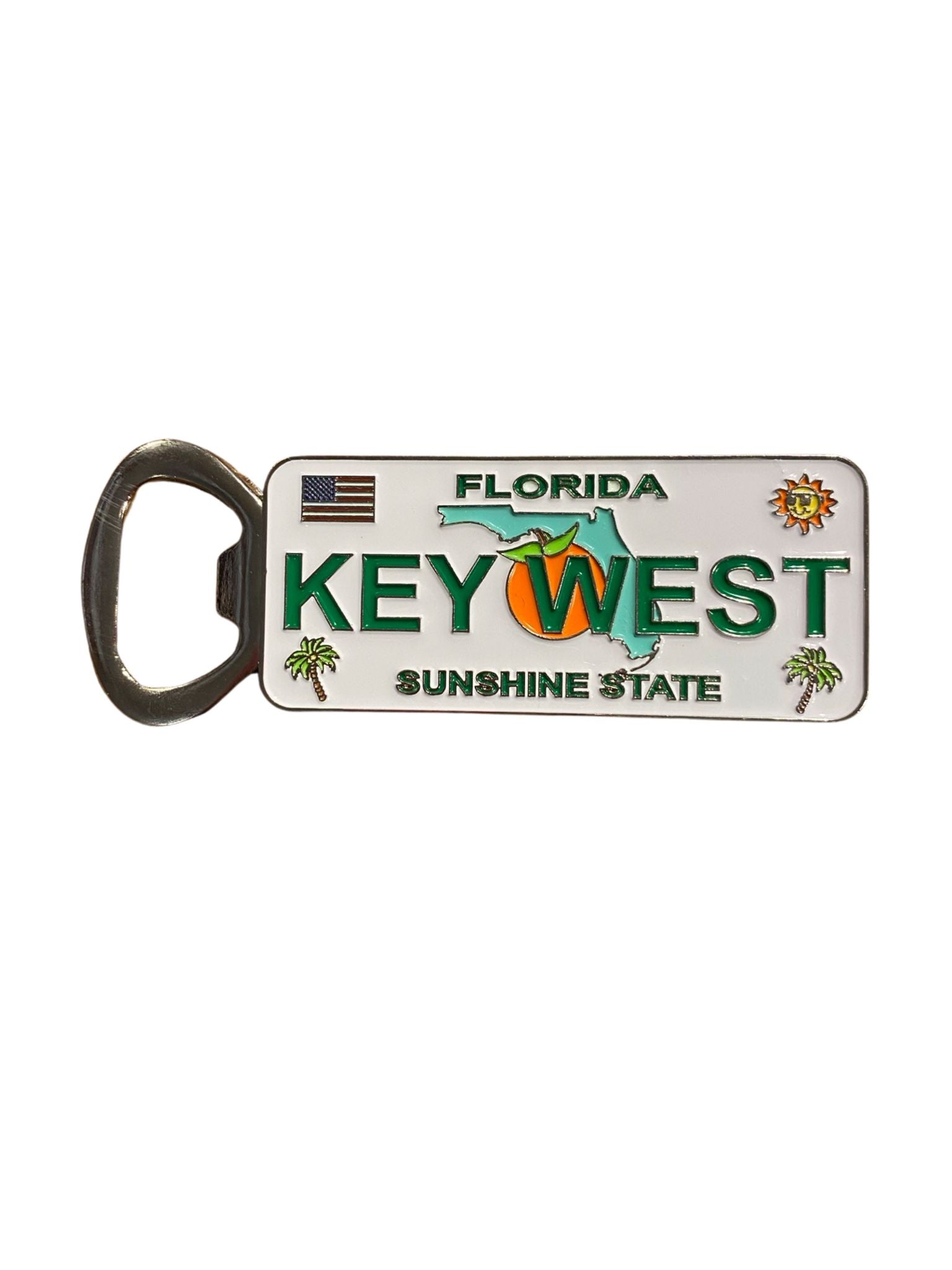 Key West Sunshine State Metal Bottle Opener Magnet