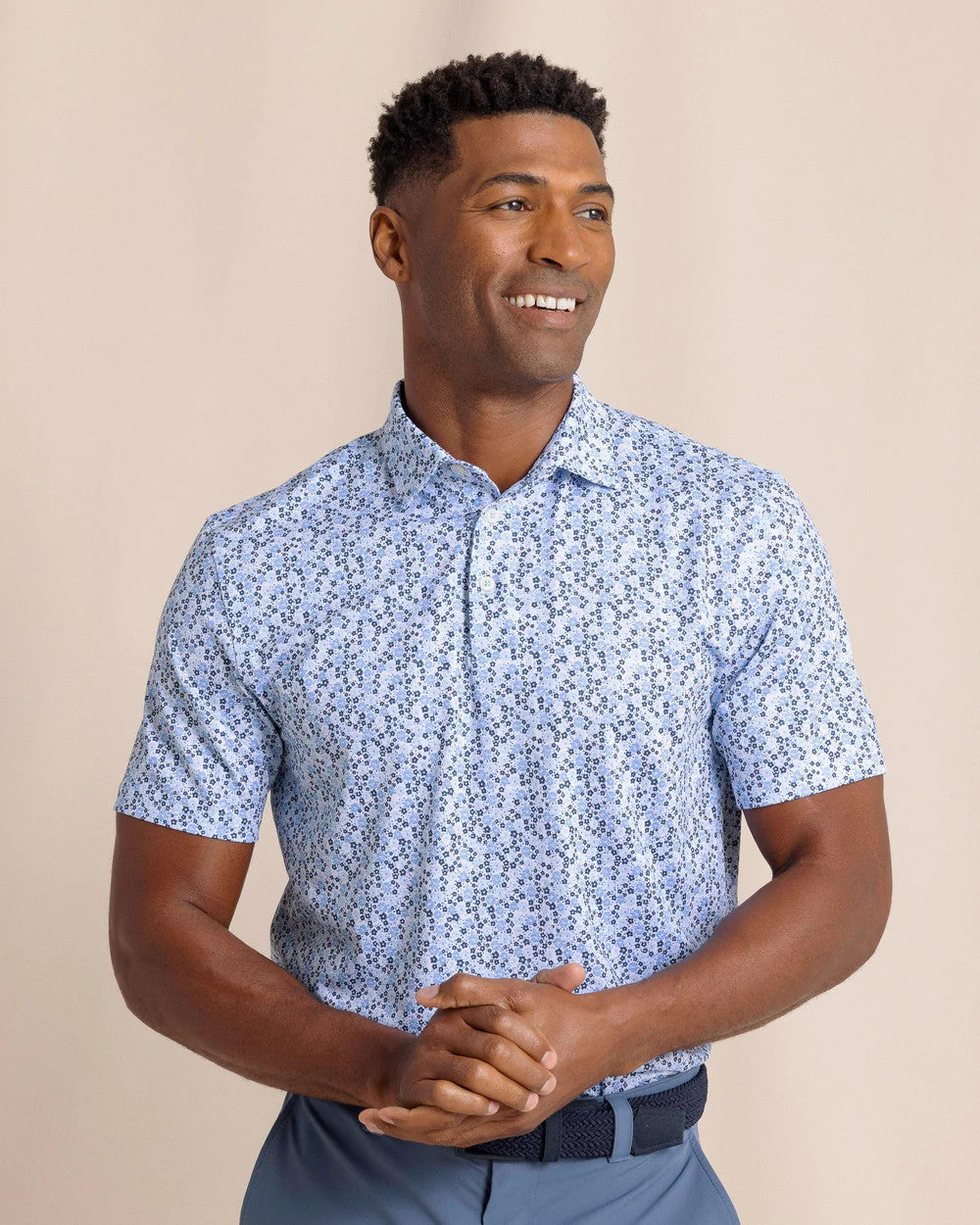 Southern Tide Driver Petal Polo Classic White