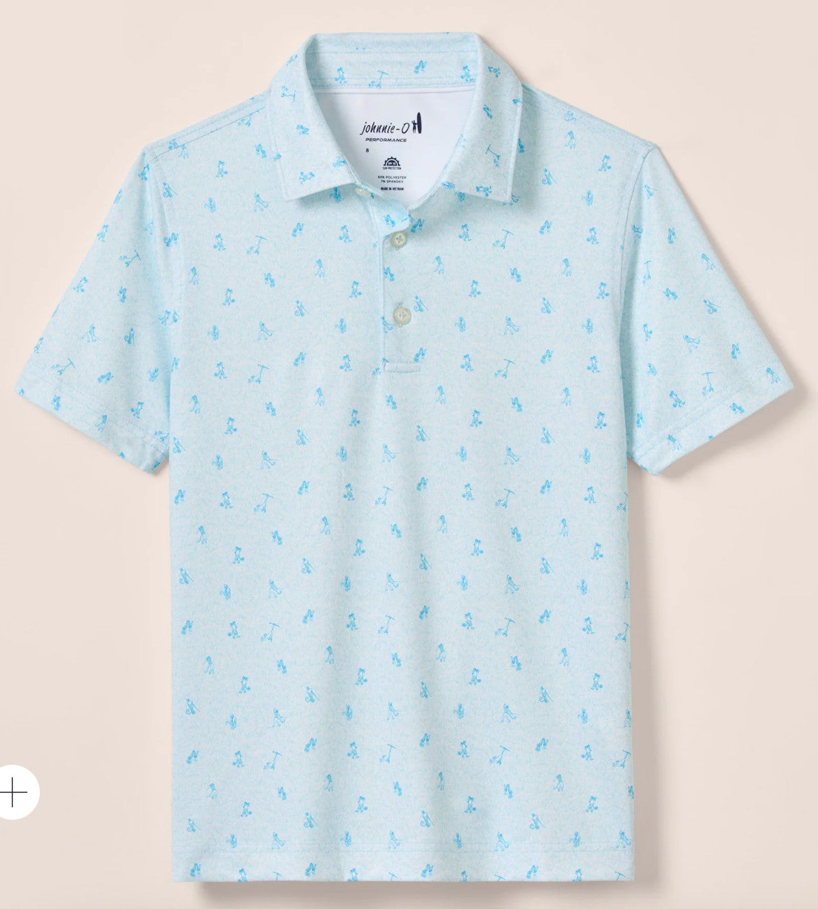 Johnnie-O Monkey Business Performance Jersey Polo Barracuda