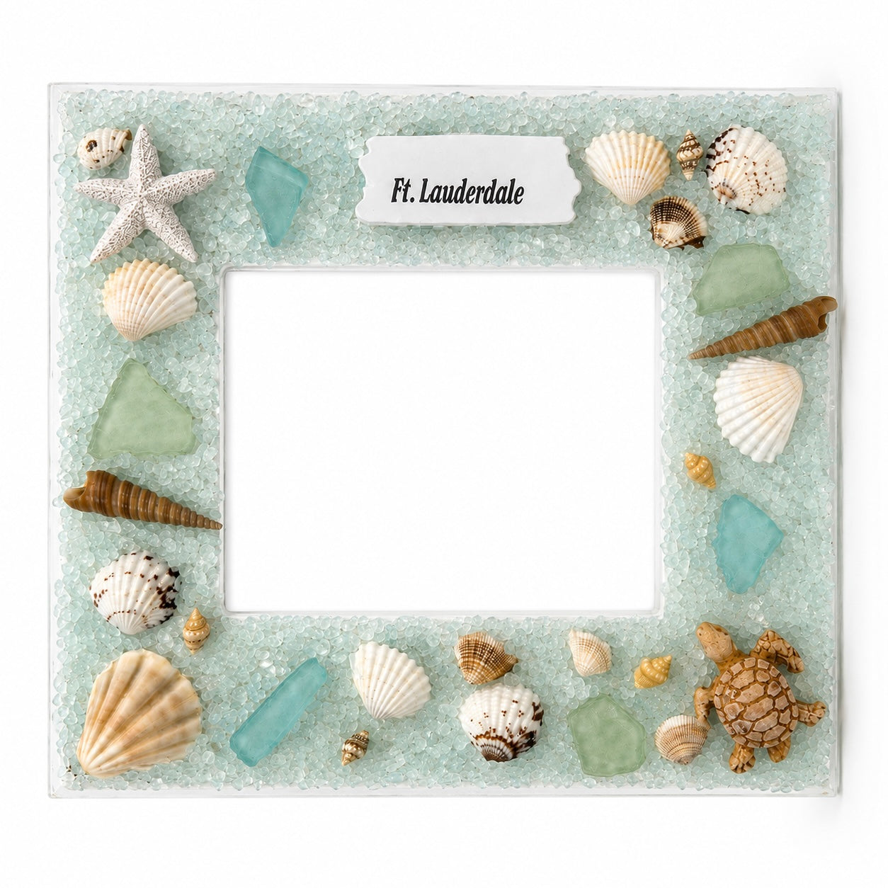 Shell & Sand Turtle Ft. Lauderdale 4x6 Frame
