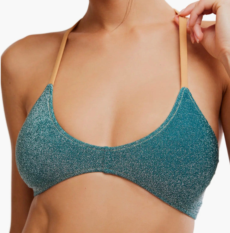 Free People Lurex Misty Crop in Napoli