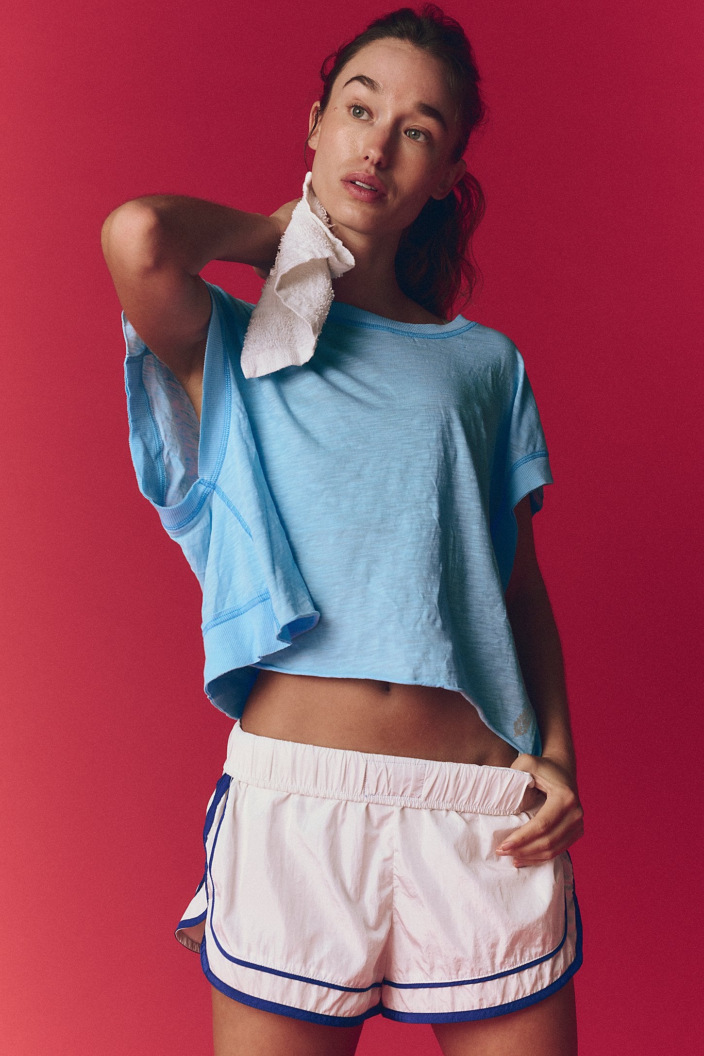 Free People My Time Tee Bright Blue