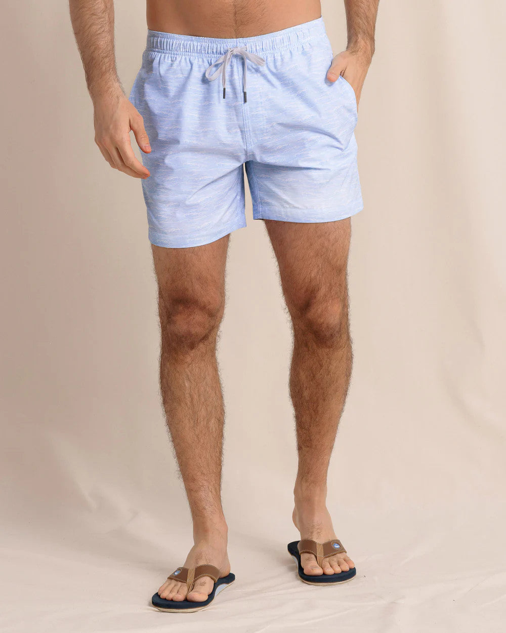 Southern Tide Get In Shipshape Swim Trunk Cerulean