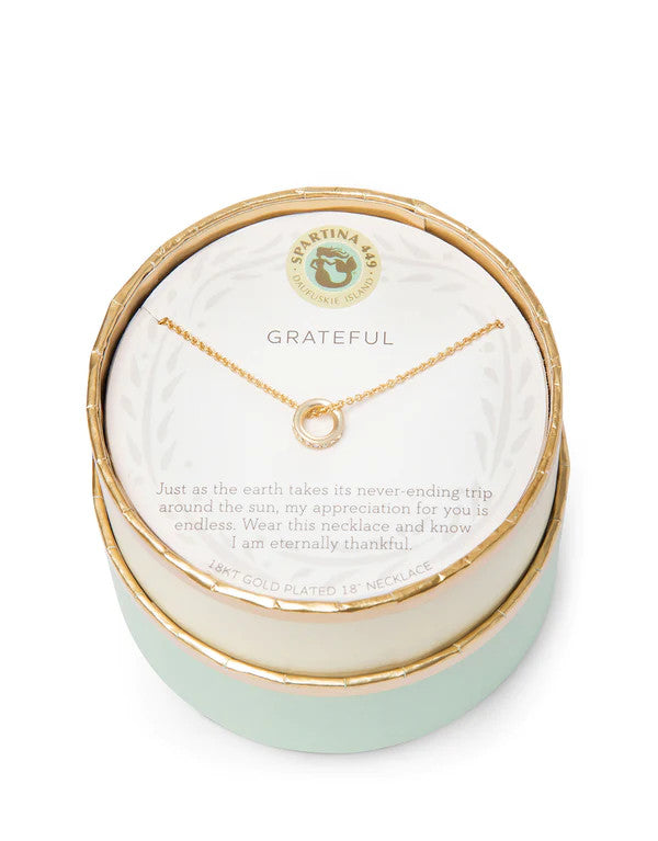 Spartina Sea La Vie Grateful/Ring Necklace Gold