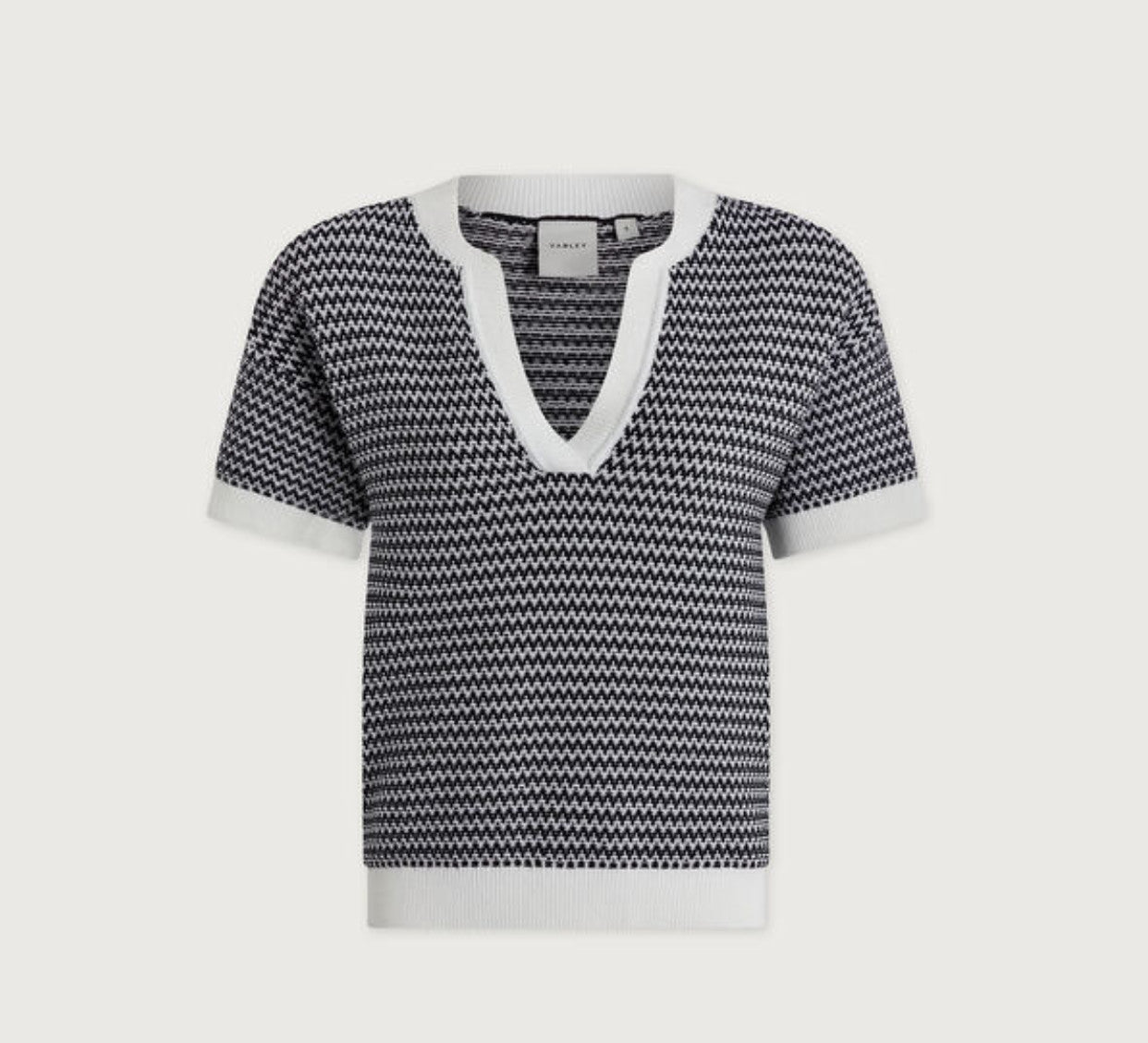 VARLEY Dora Knit Top 2.0 Snow White Black