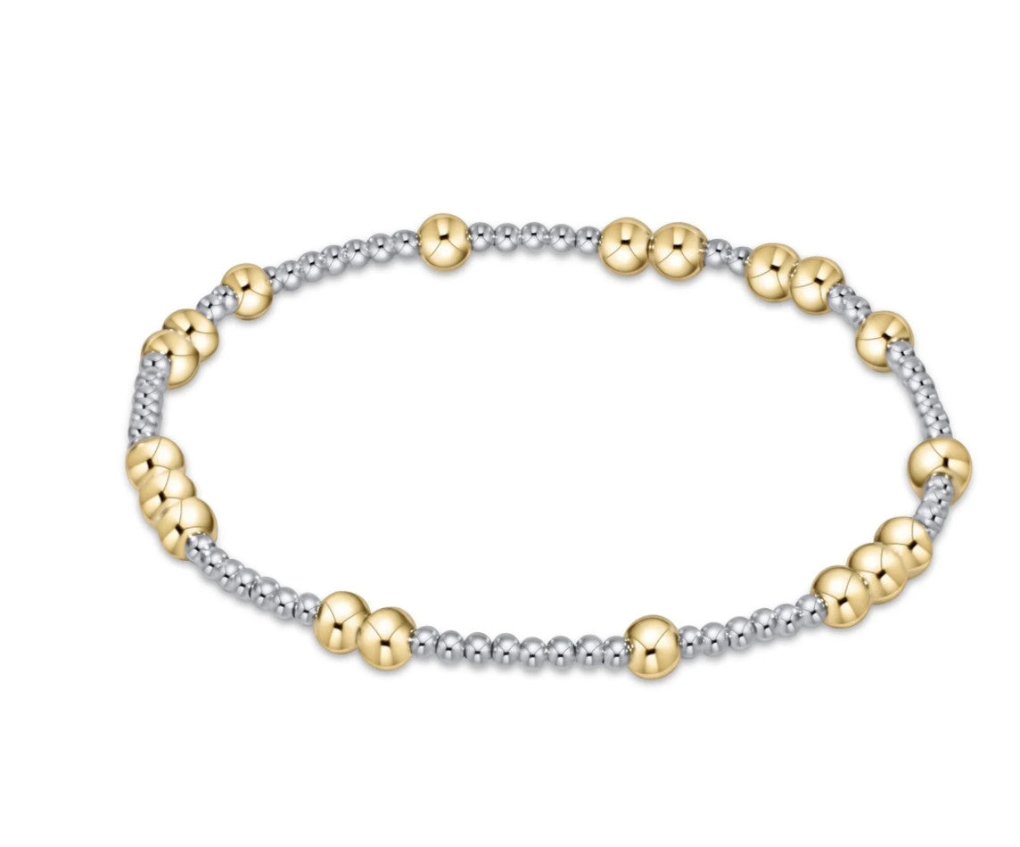 Enewton Purpose Gold 4mm Bead Bracelet Mixed Metal