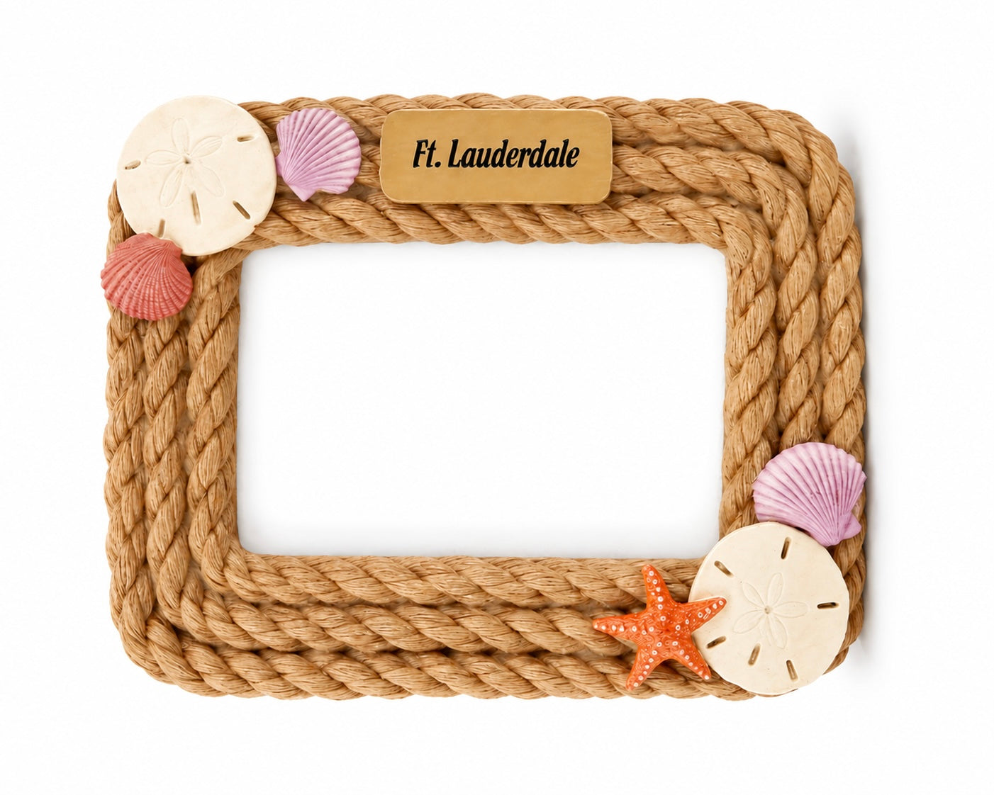 Ft. Lauderdale Sand Dollars & Rope 4x6 Frame