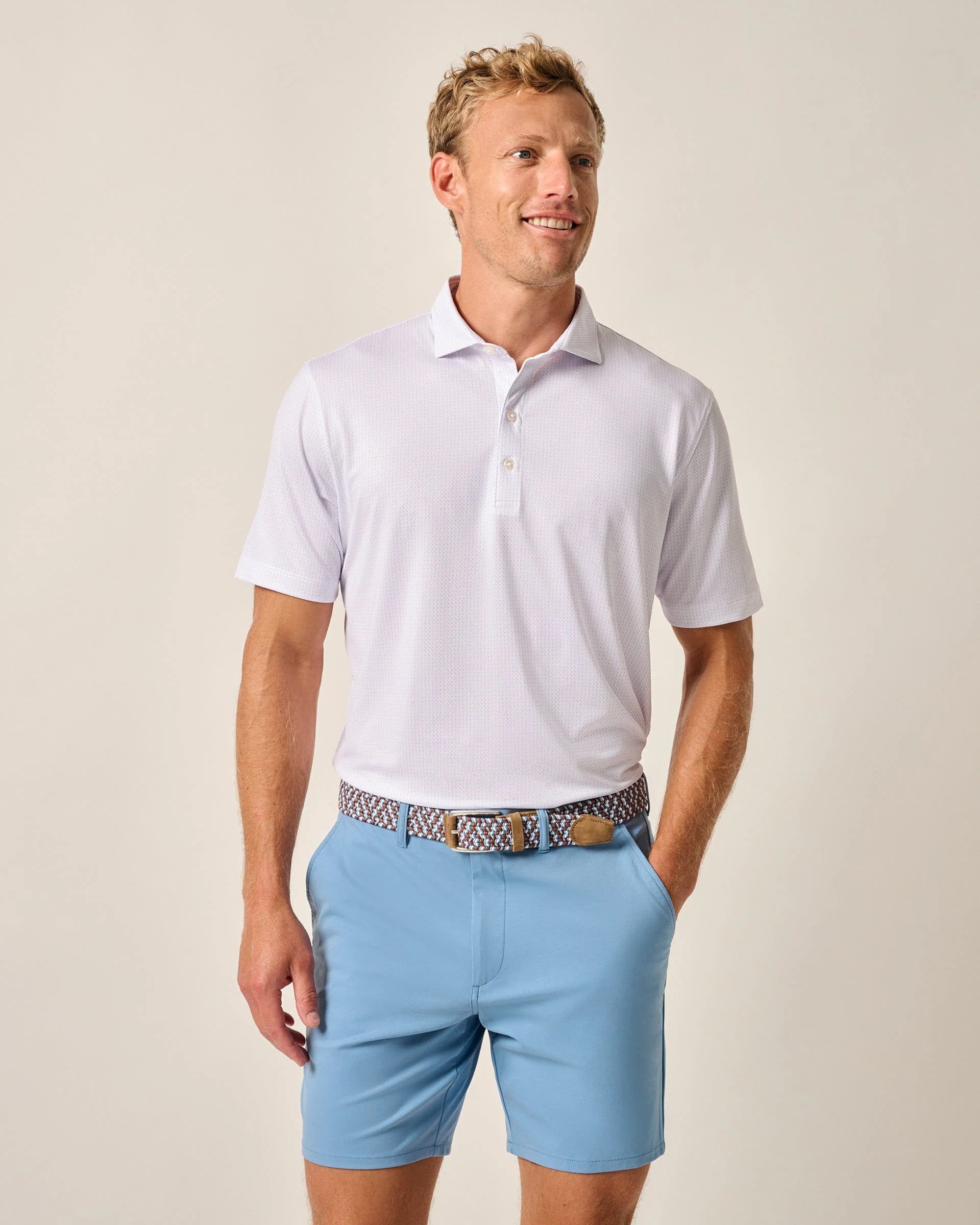 Johnnie-O Tee Time Jersey Performance Polo