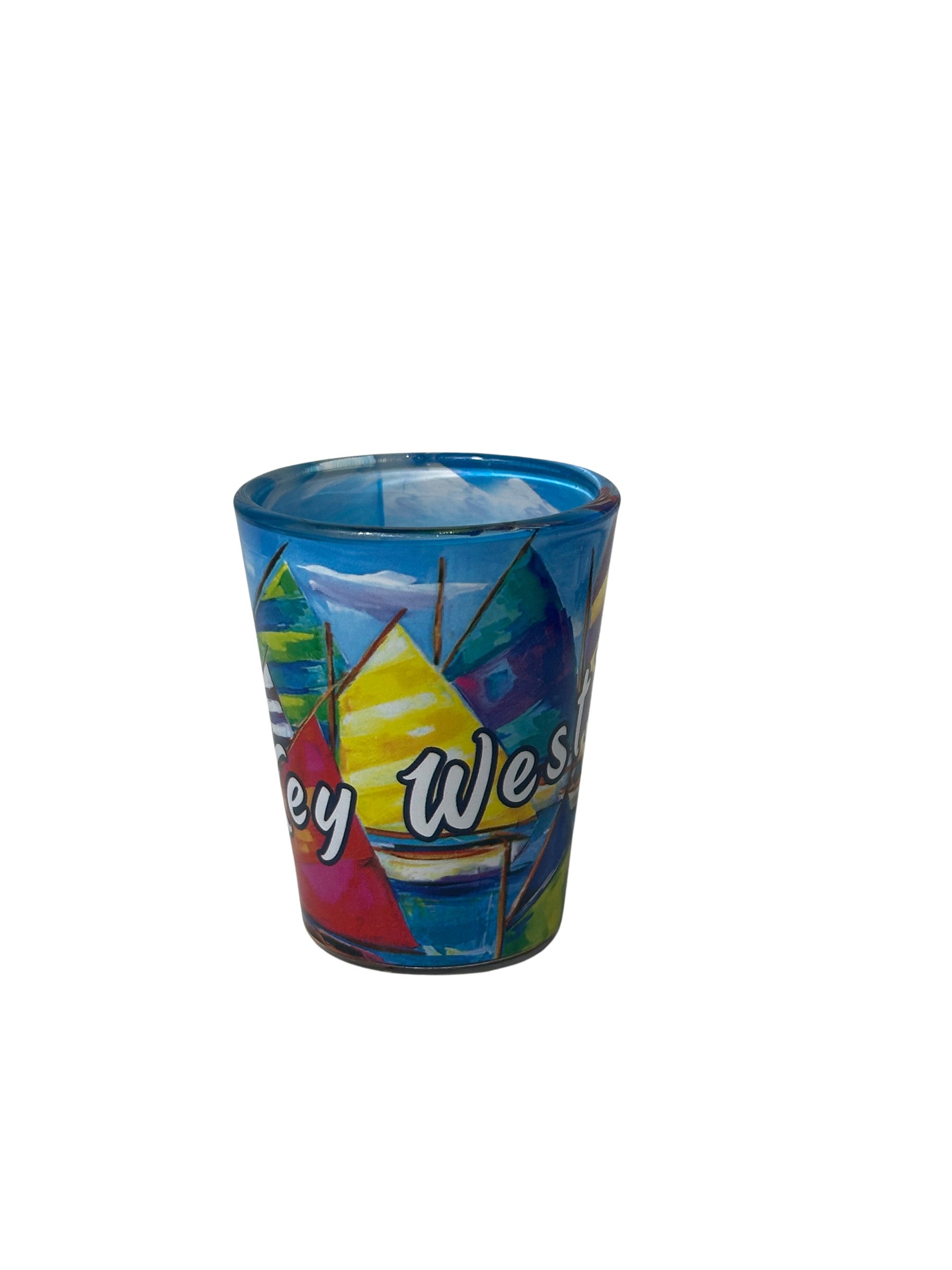 Sailboat Painting Key West Shot Glass