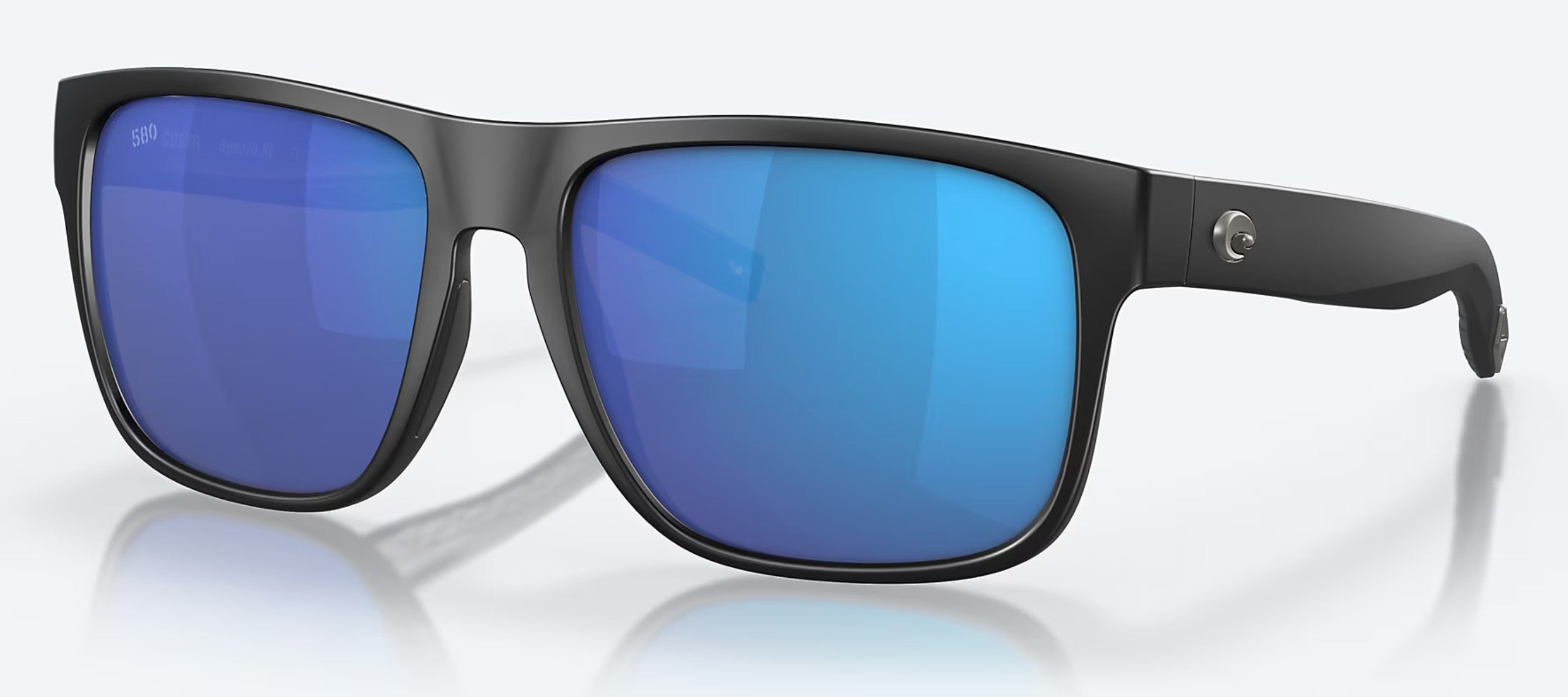 Costa Spearo XL Matte Black Frame w/Blue Mirror 580G Sunglasses Polarized
