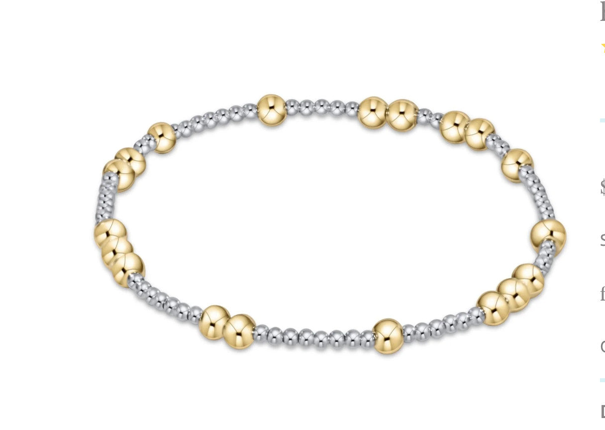 Enewton Hope Unwritten 4mm Bead Bracelet Mixed Metal