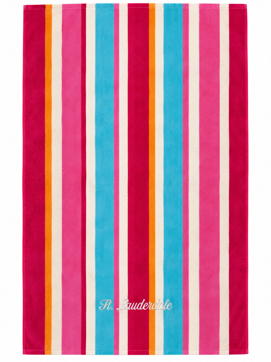 Fort Lauderdale Striped Towel Pink/Magenta