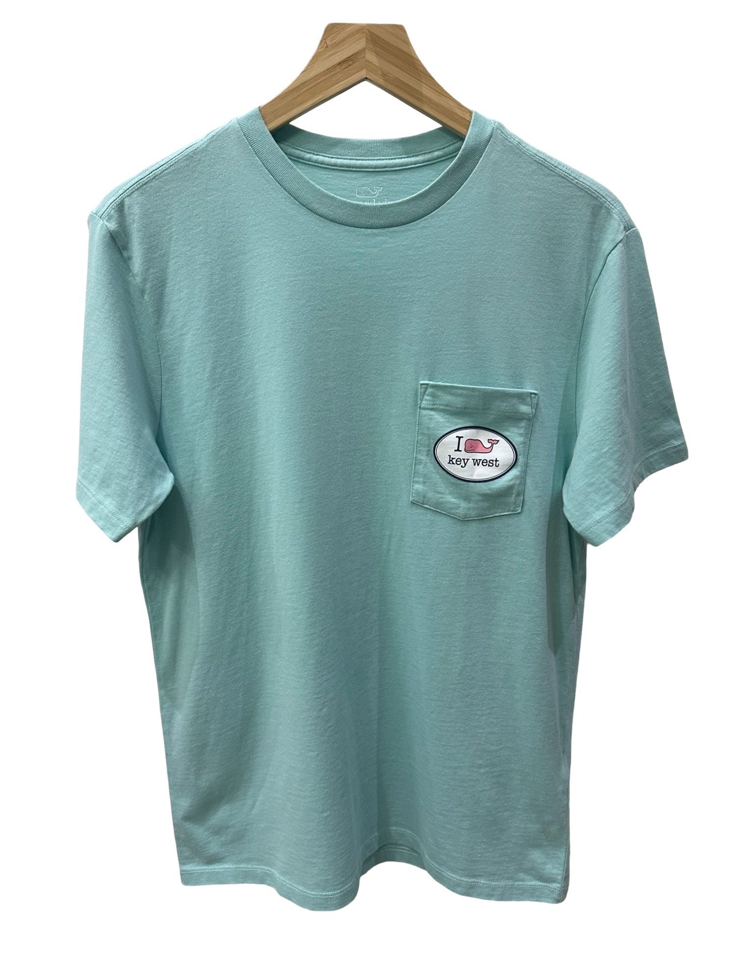 Vineyard Vines Cooler & Icons Key West Pocket Tee SS Aqua Haze