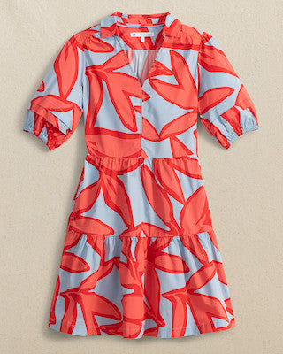 Southern Tide Piper Garden Glory Dress Cerulean