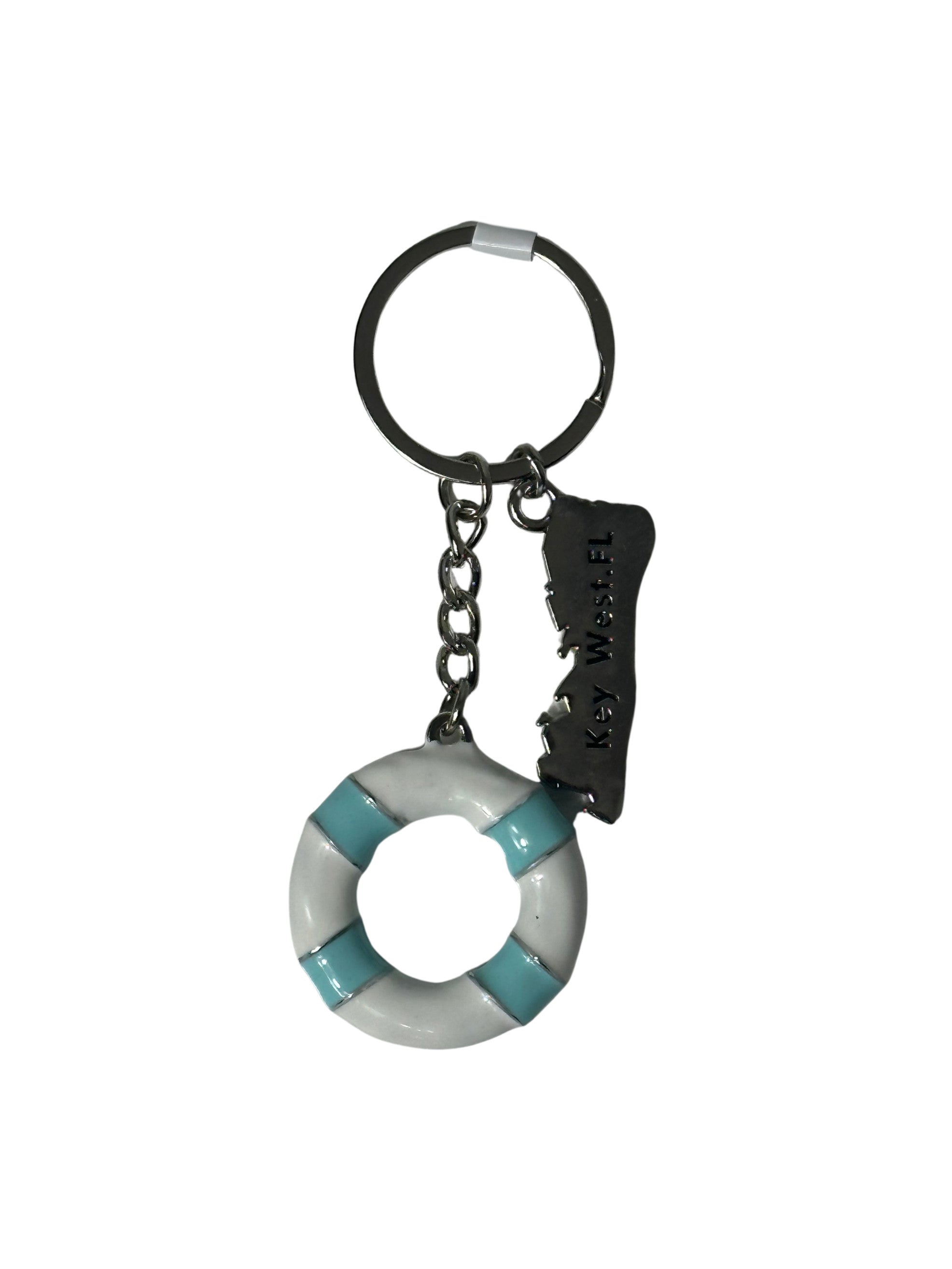Lifesaver Float Key West Keychain Aqua