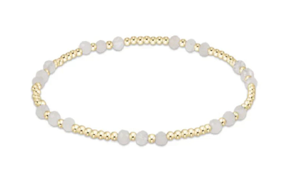 Enewton Gemstone Gold Joy Pattern 3mm Bead Bracelet
