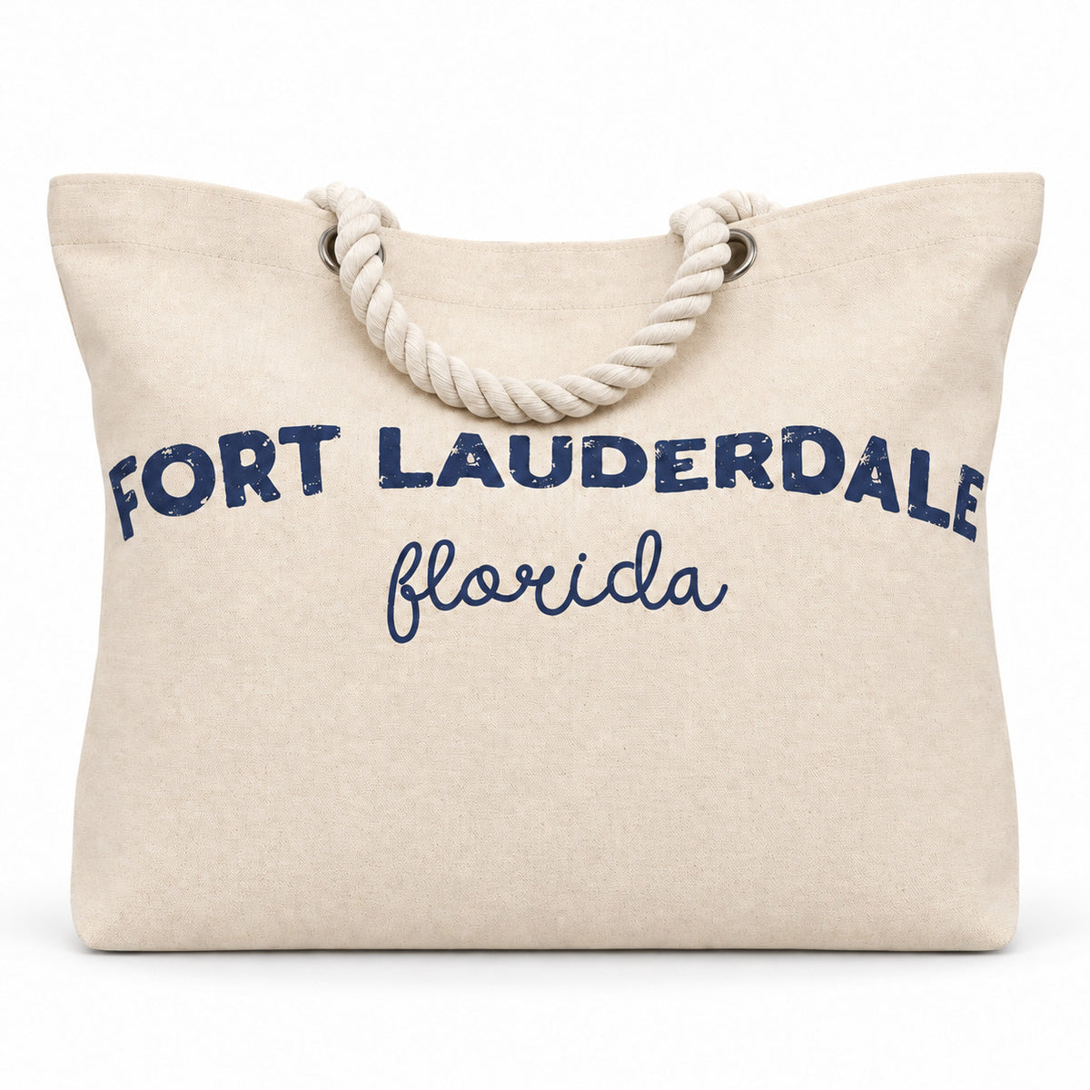 Fort Lauderdale Beach Tote Bag Navy