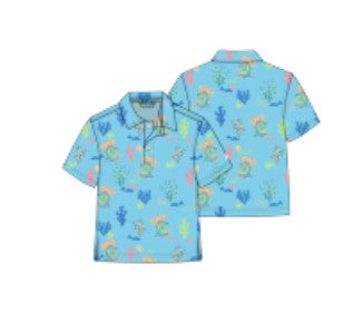 Chubbies The Lil Sittin Under The Sea Toddler Performance Polo