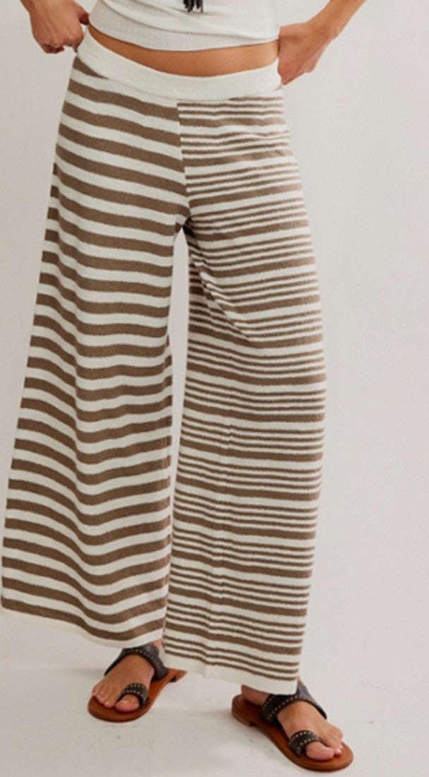 Free People Allyson Sweater Pant Olive Stone