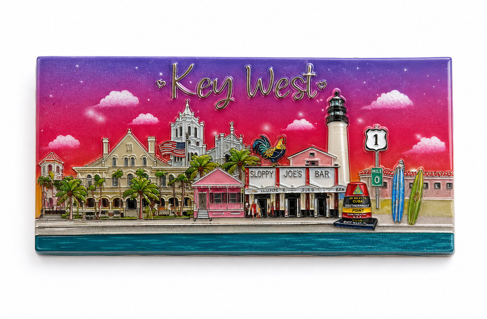 Key West Sunset Sloppy Joe's Bar Magnet